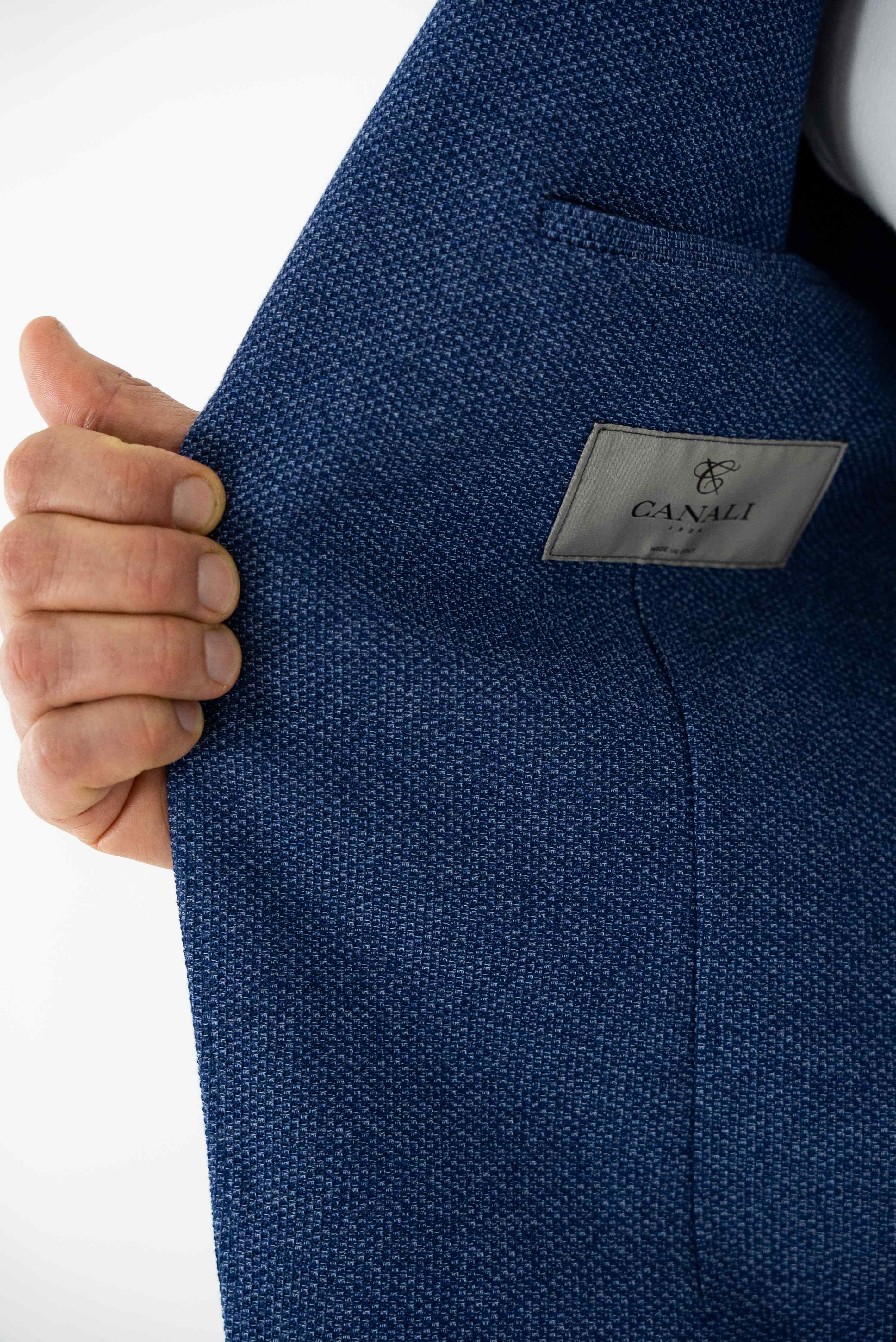 Canali Giacca Sfoderata 2 Bottoni Azzurra - Guarino Store