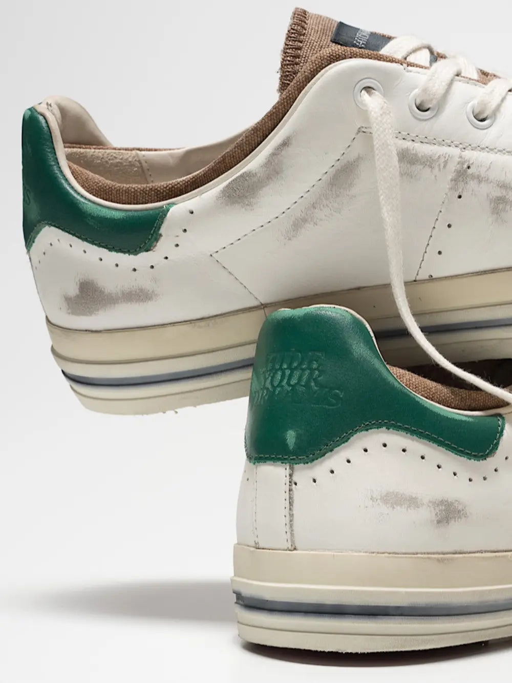 Sneaker Starless bianca e verde - Guarino Store