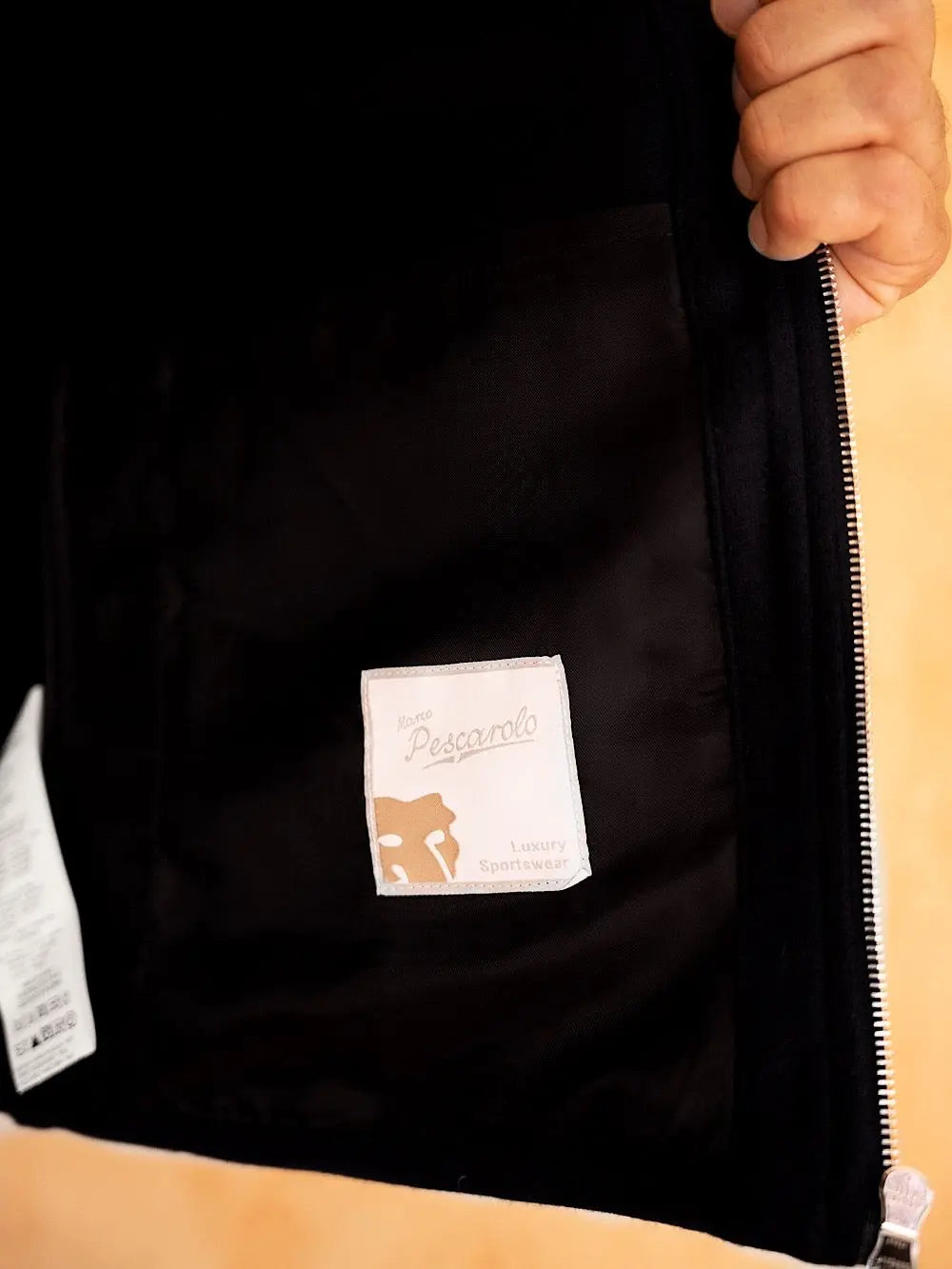 Pescarolo Giubbino in Cashmere Elasticizzato nero - Guarino Store