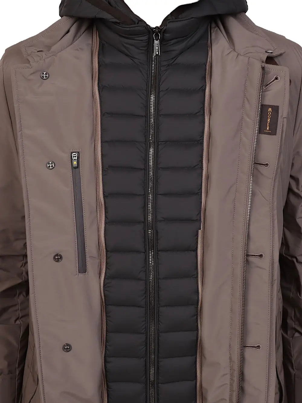 Cappotto Impermeabile imbottito in piuma d'oca beige - Guarino Store