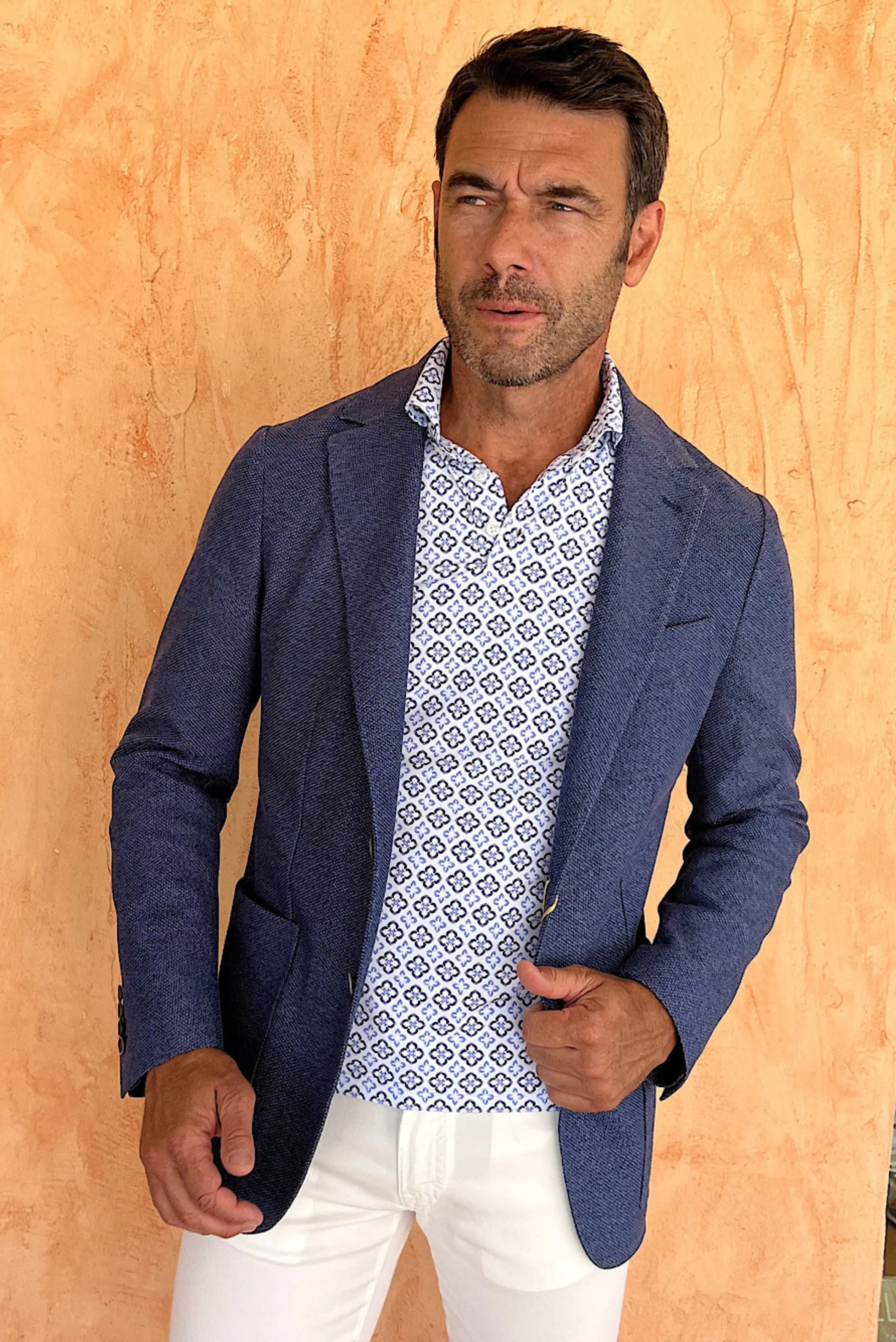 Canali Giacca Sfoderata 2 Bottoni Azzurra - Guarino Store