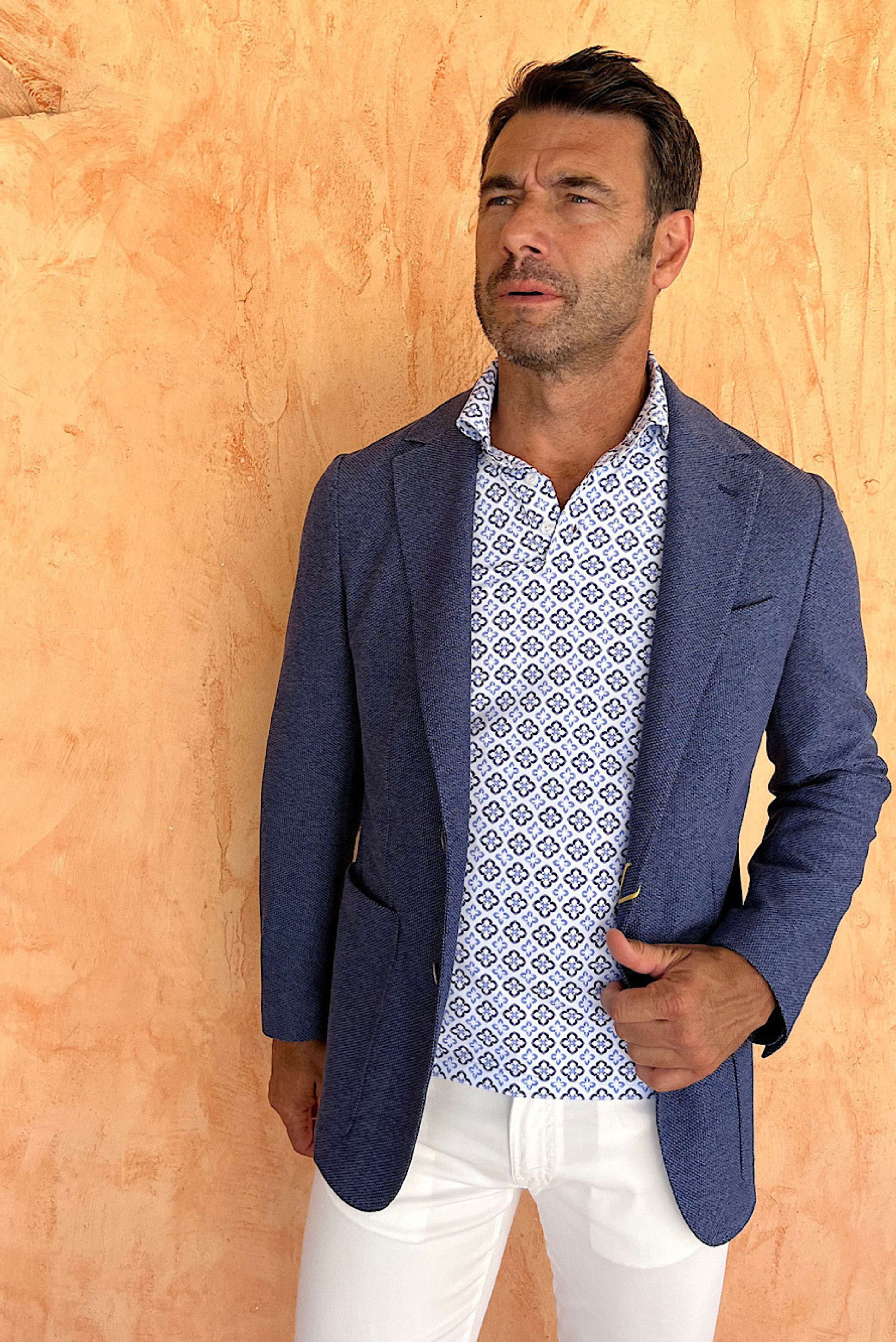 Canali Giacca Sfoderata 2 Bottoni Azzurra - Guarino Store