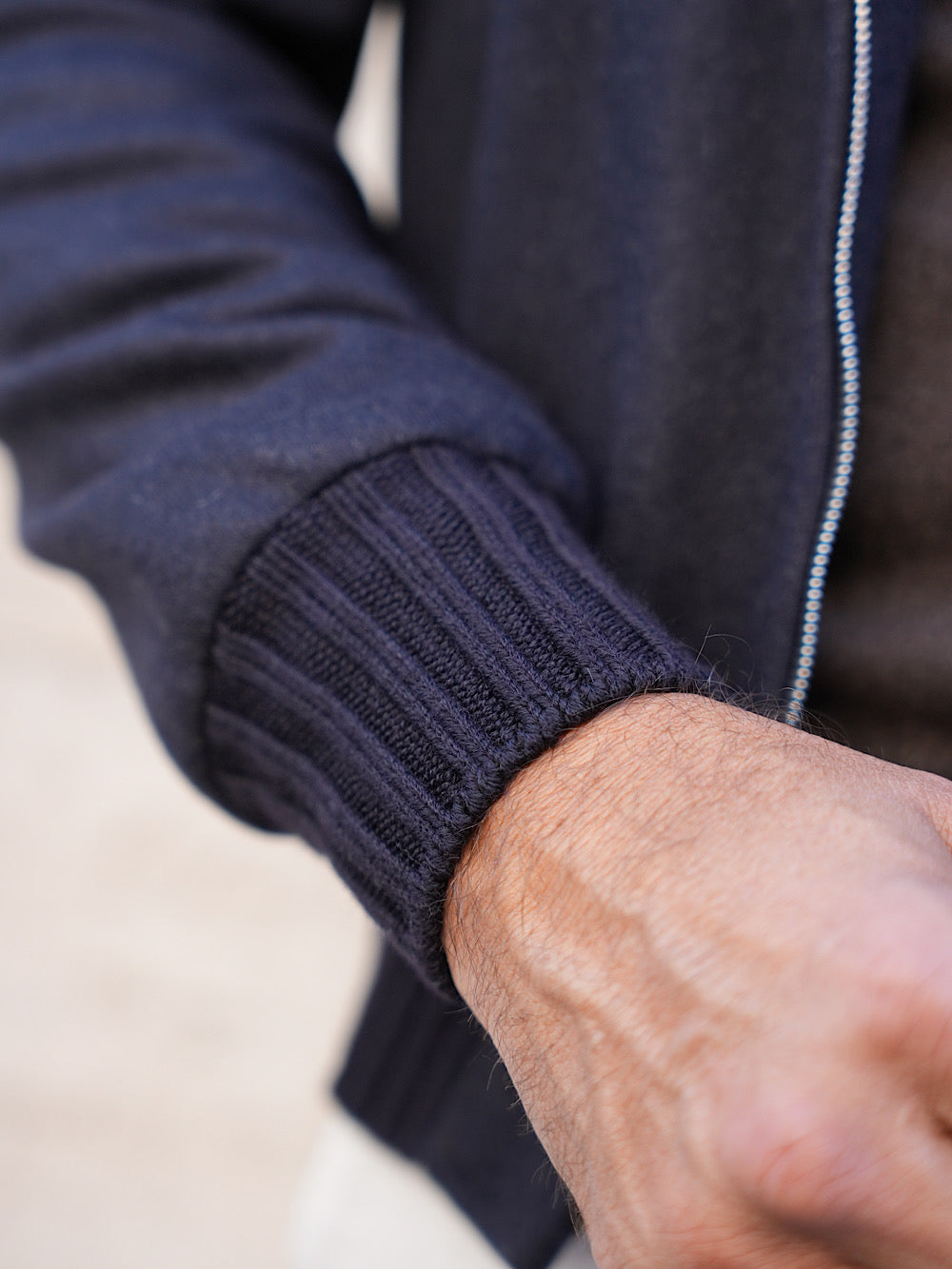 Mandelli Giubbino in cashmere con cappuccio staccabile - Guarino Store