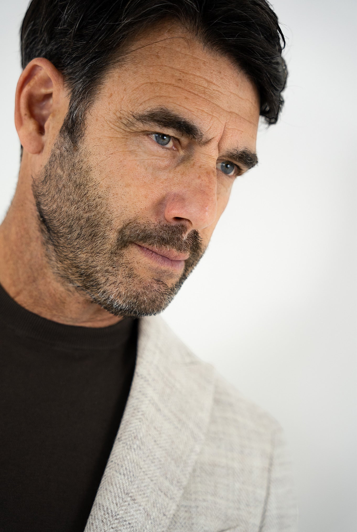 TAGLIATORE Giacca Spigata Lino Seta Cotone Beige Mèlange - Guarino Store