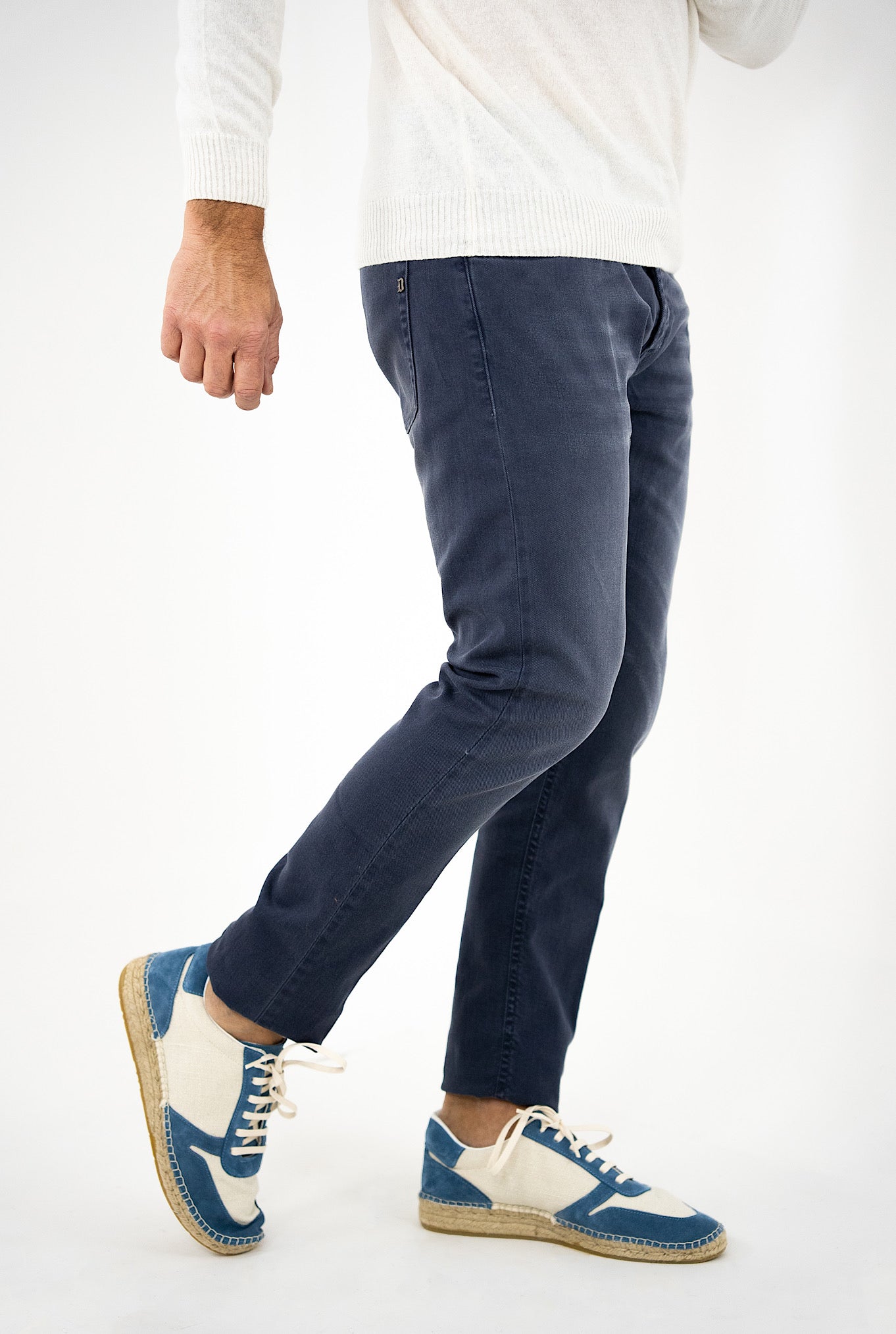 DONDUP Pantaloni Bull Stretch 5 tasche mod. Icon Blu - Guarino Store