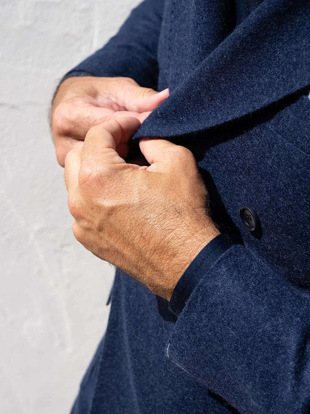 Stile Latino Abito Doppio Petto a Lancia Cashmere blu - Guarino Store