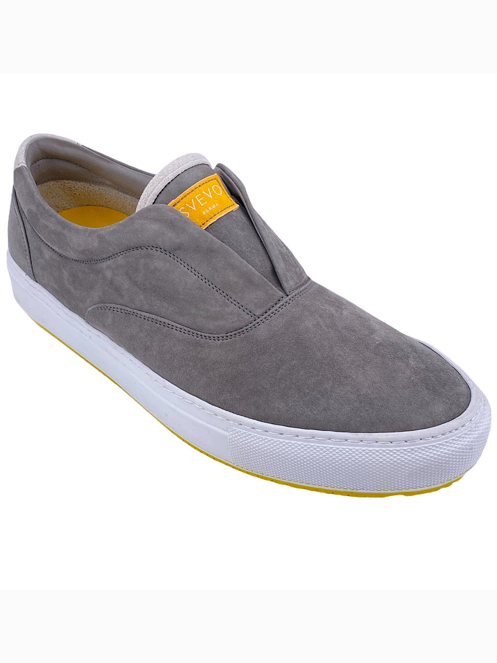 Svevo sneaker slip on in suede grigia - Guarino Store