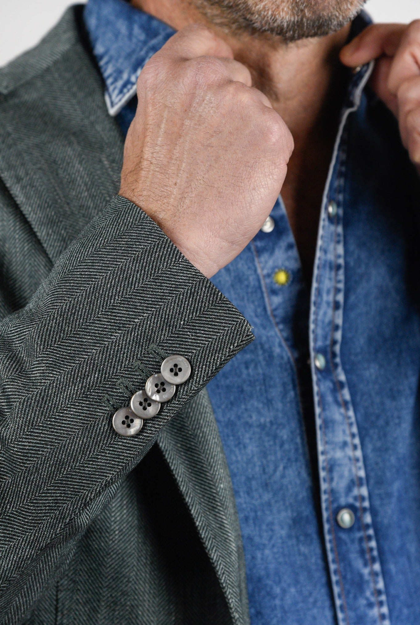 Boglioli Giacca K-Jacket spinata verde - Guarino Store