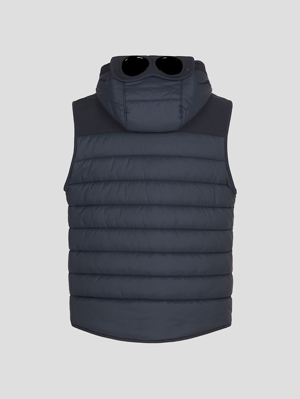 Gilet imbottito con cappuccio blu navy - Guarino Store
