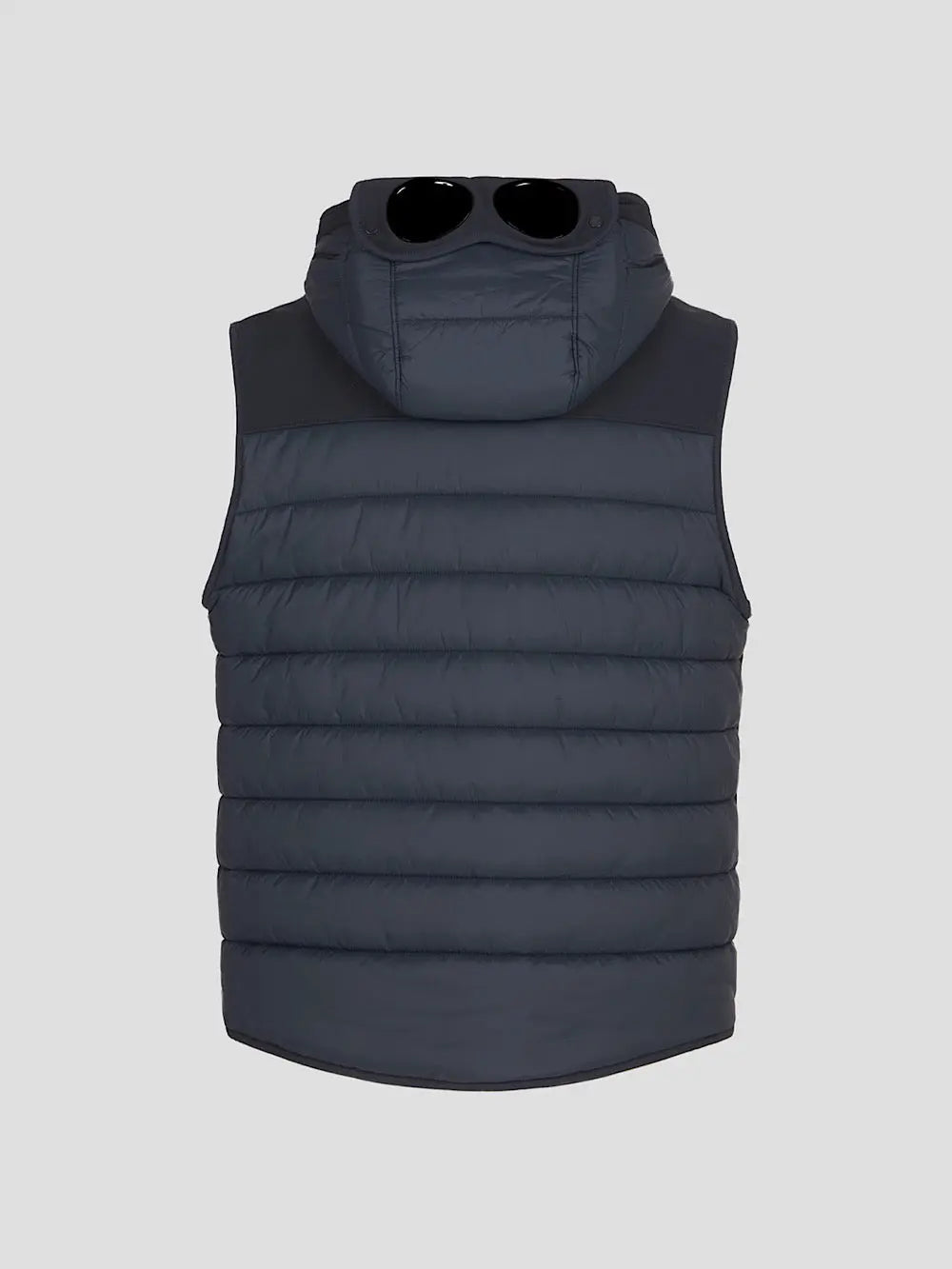 Gilet imbottito con cappuccio blu navy - Guarino Store