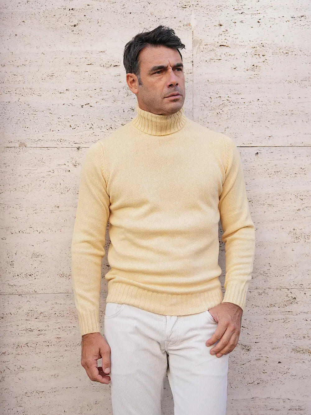 Dolcevita Cashmere Corsehair Giallo - Guarino Store