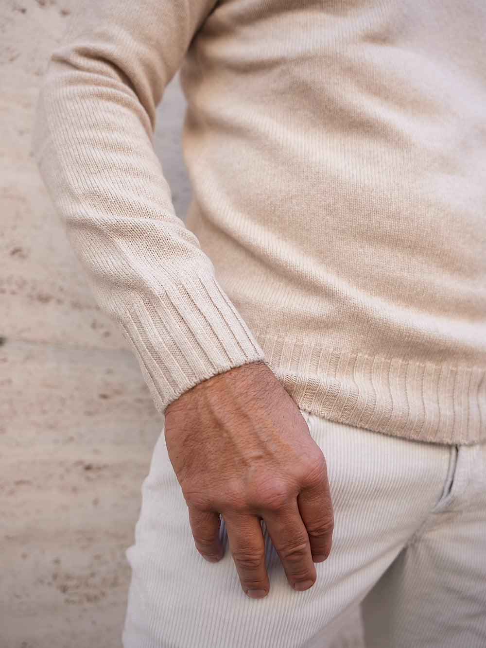 Guarino Dolcevita Cashmere Corsehair beige - Guarino Store