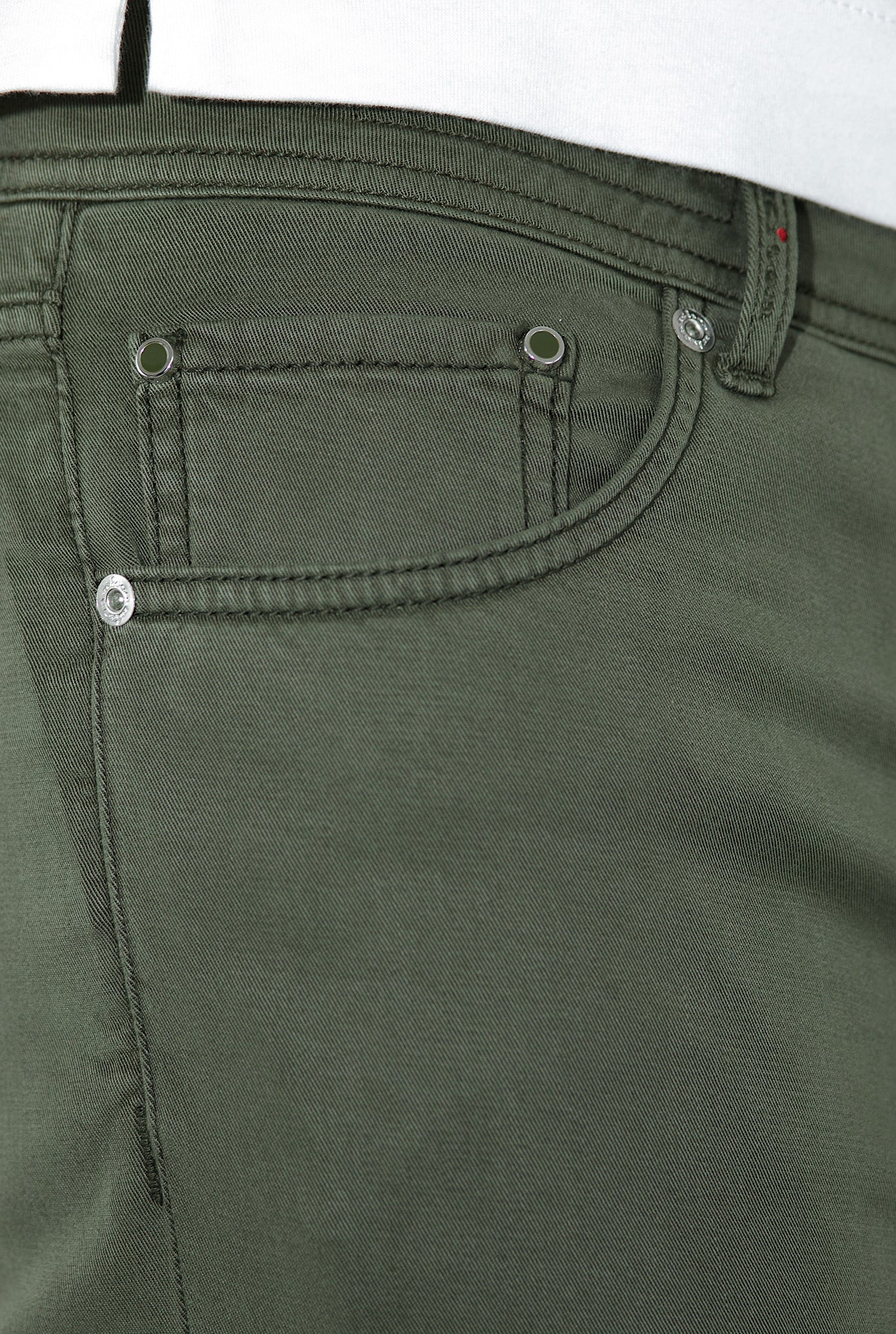 KITON Pantaloni 5 Tasche Verde Militare - Guarino Store