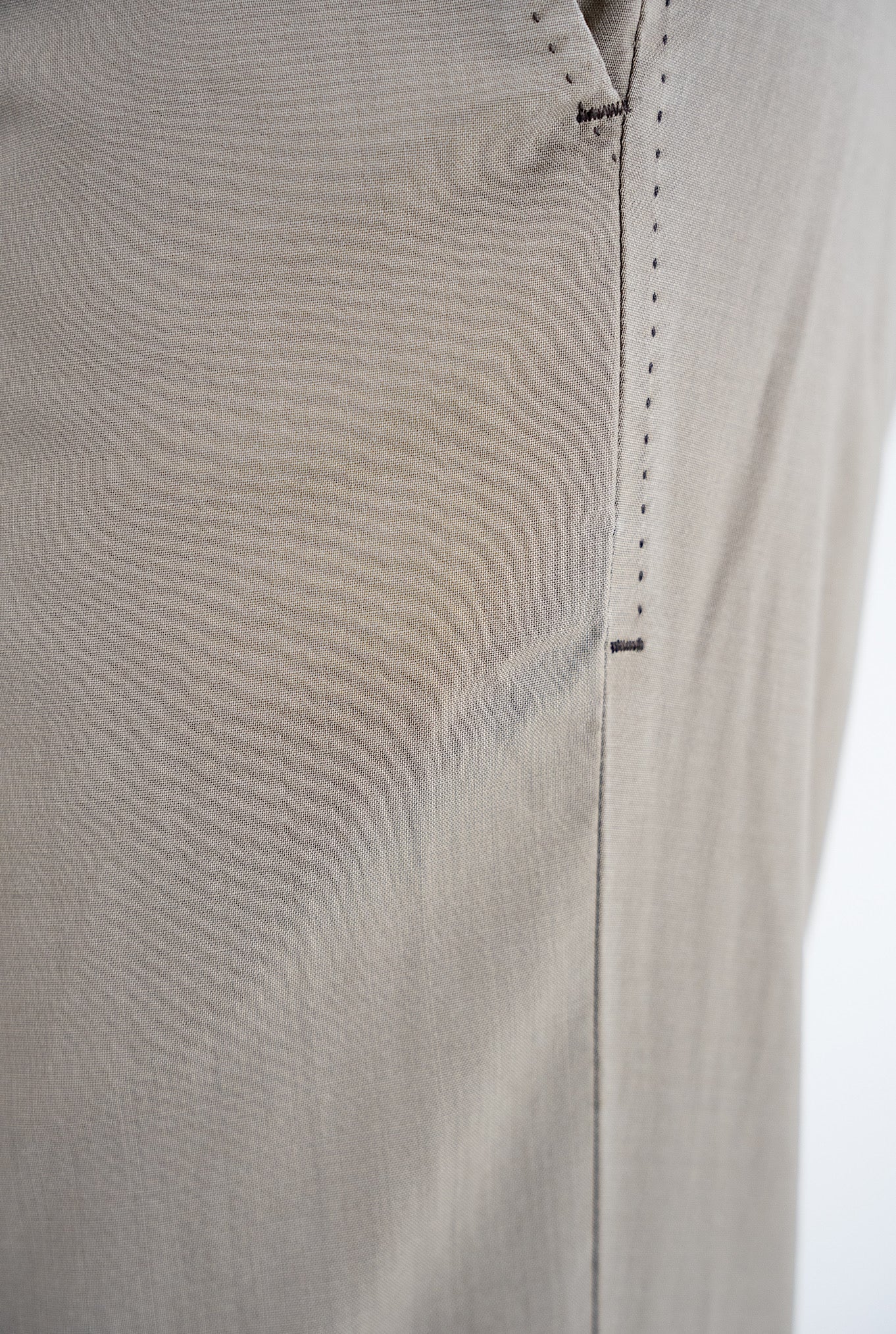 Myths Pantalone Fresco Lana con Pinces Beige - Guarino Store