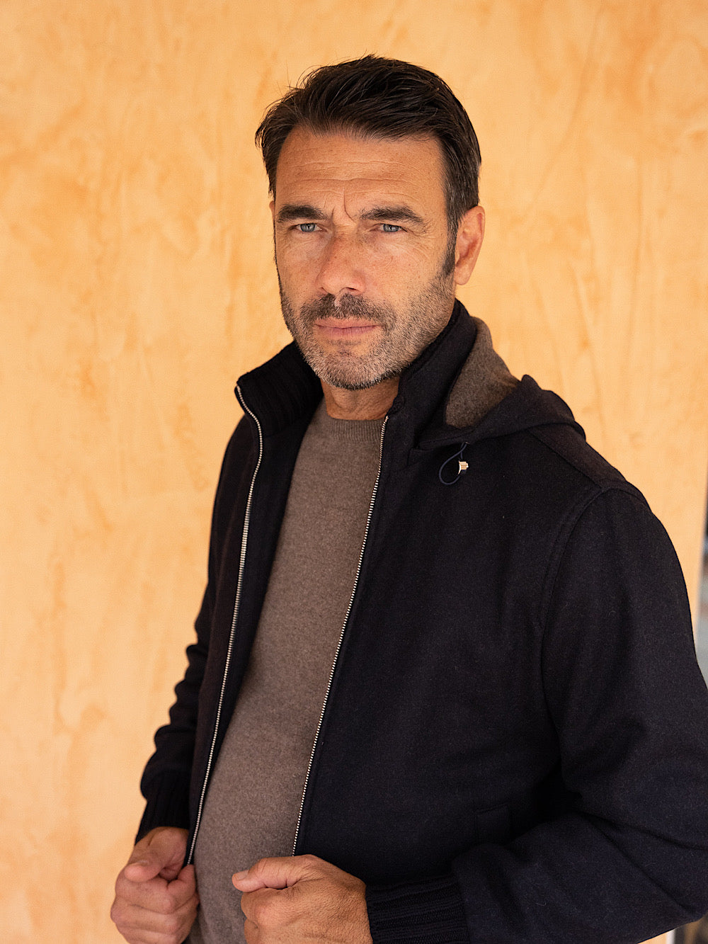Mandelli Giubbino in cashmere con cappuccio staccabile - Guarino Store