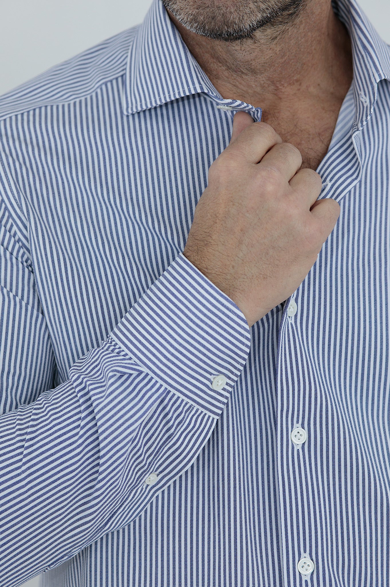 FFF Camicia Active High Tech Stretch Righe Blu - Guarino Store