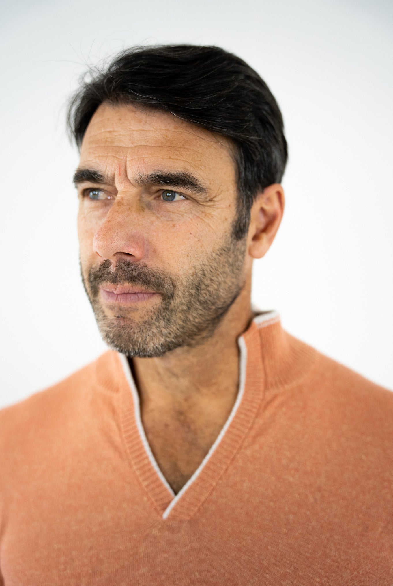 SETTEFILI CASHMERE Maglia in Cashmere e Lino Arancio - Guarino Store