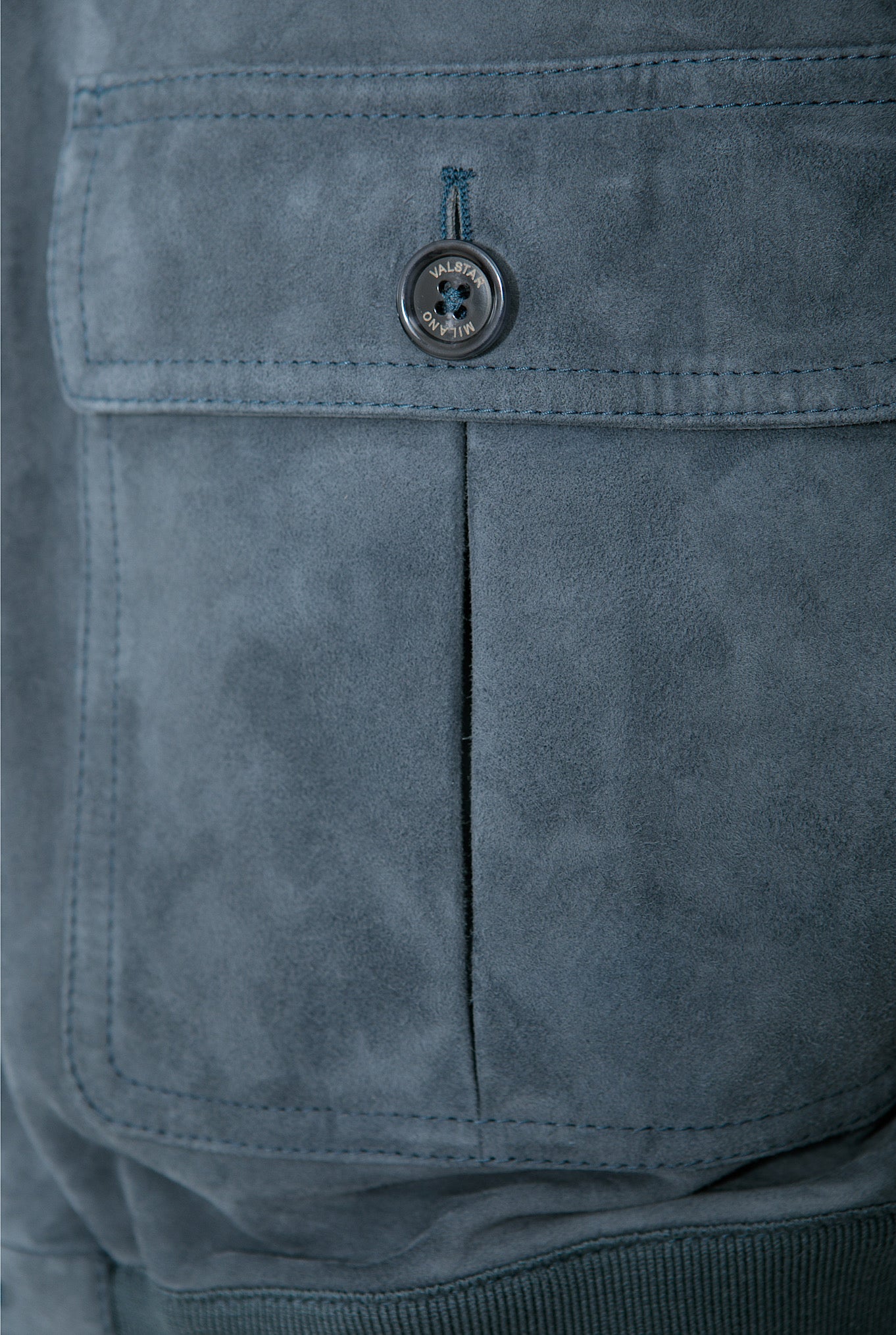 VALSTAR Giubbino in Suede Sfoderato Blu Marino - Guarino Store