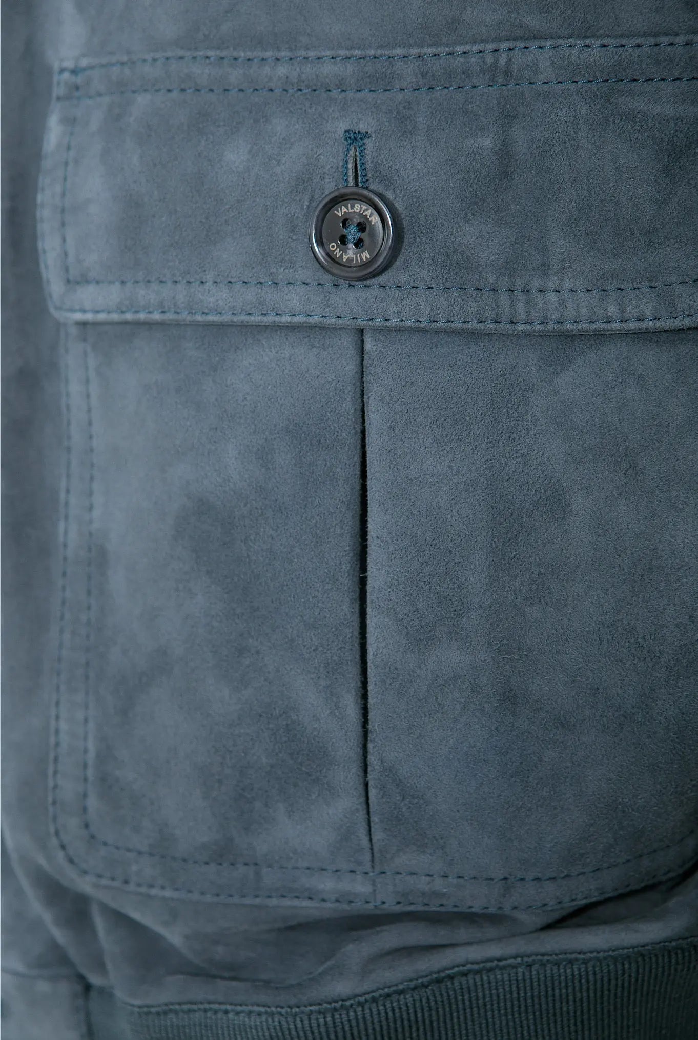 VALSTAR Giubbino in Suede Sfoderato Blu Marino - Guarino Store