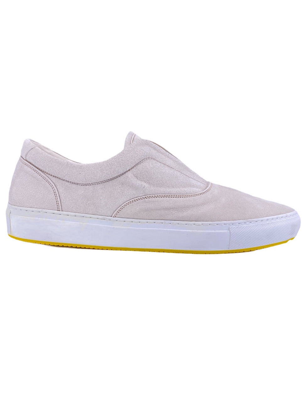 Svevo sneaker slip on suede bianco - Guarino Store