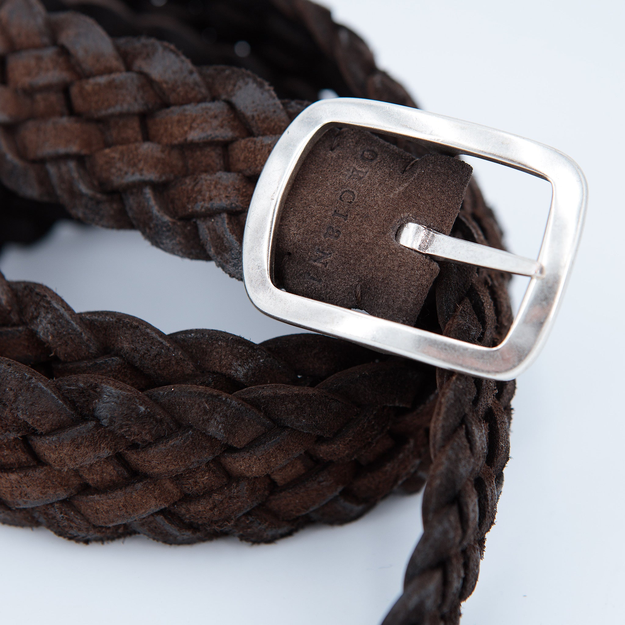 Cintura reversibile a treccia testa di moro - Guarino Store