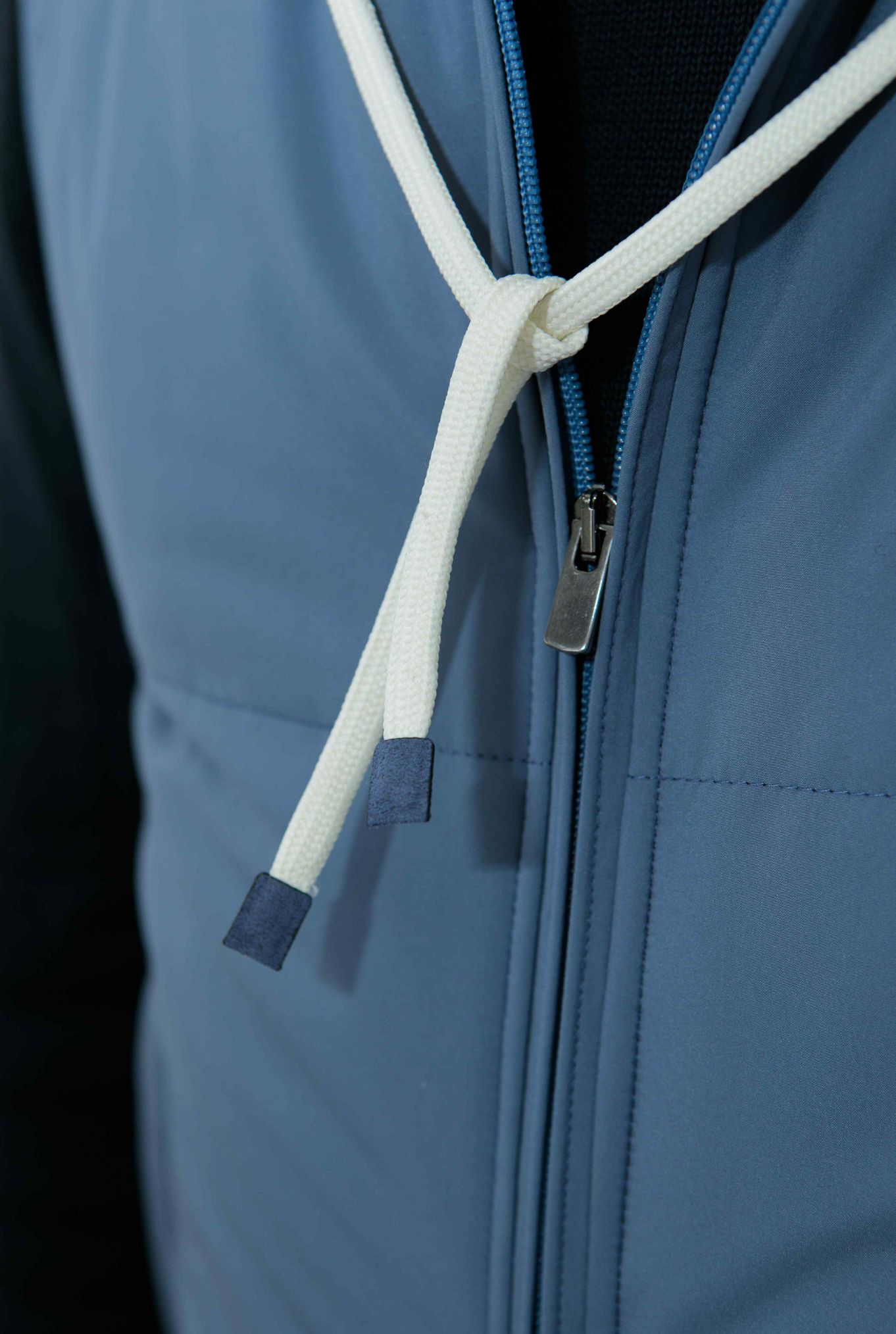 GUARINO Gilet con Cappuccio Azzurro - Guarino Store
