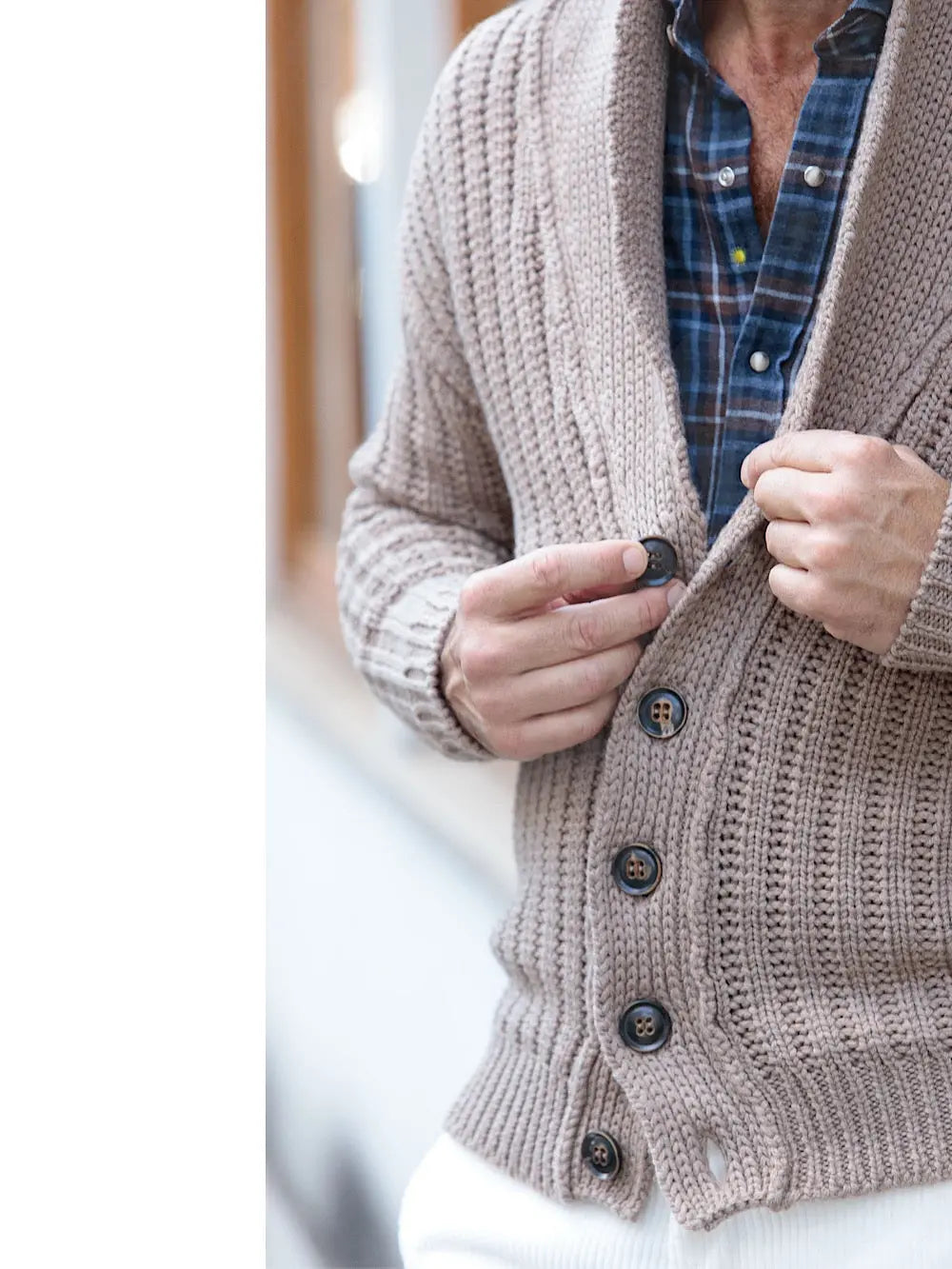 Rakkì Cardigan Soldier Steve McQueen '66 nocciola - Guarino Store
