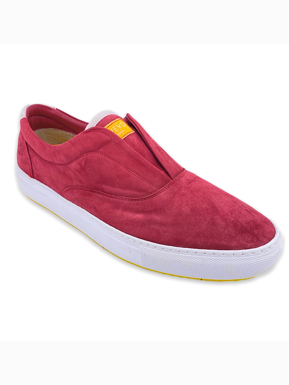 Svevo sneaker slip on suede rossa - Guarino Store