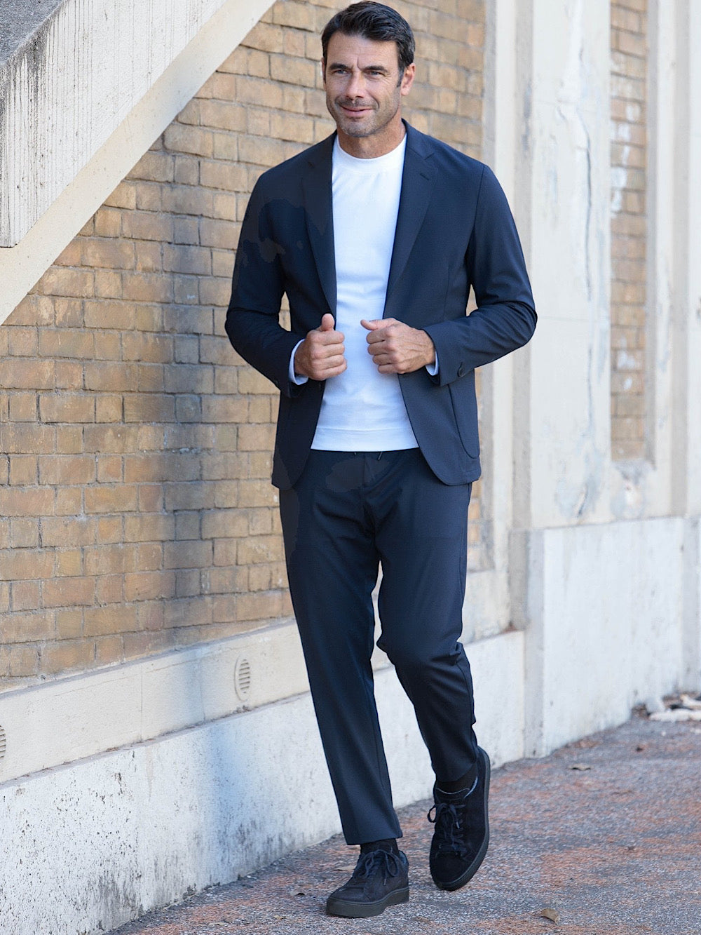 Sneaker Suede Blu Scura - Guarino Store