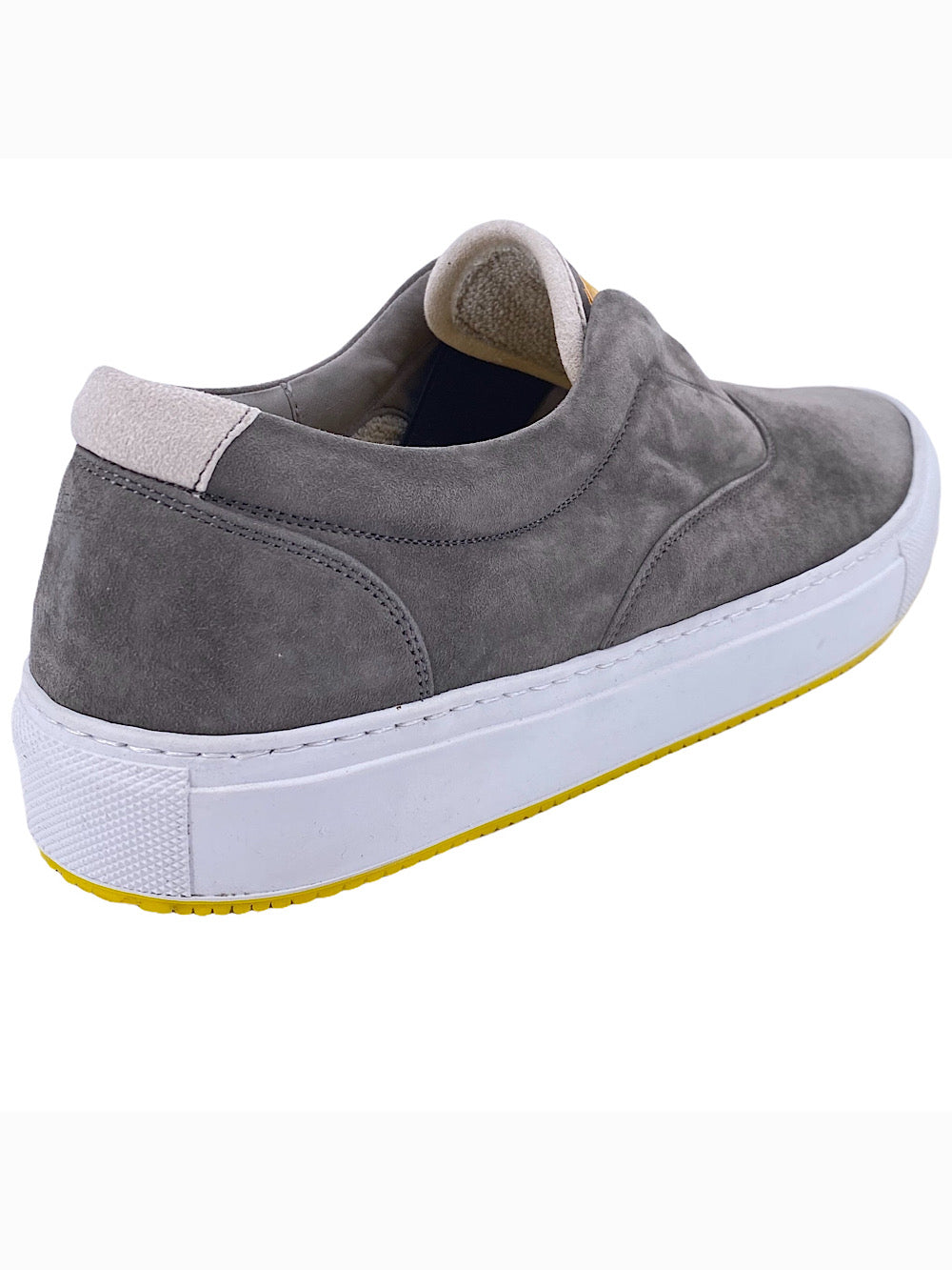 Svevo sneaker slip on in suede grigia - Guarino Store
