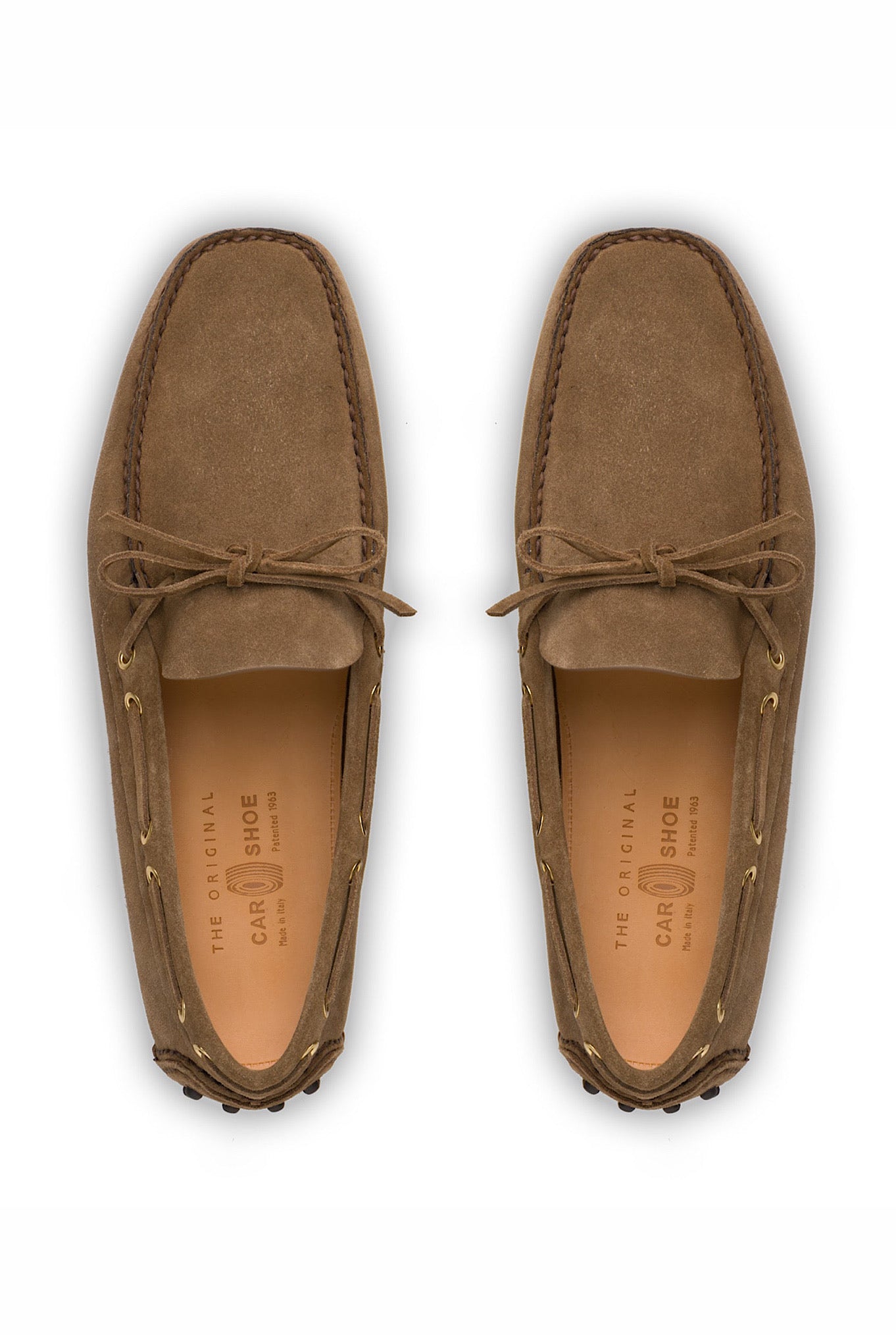 CAR SHOE Mocassino Suede Beige Sigaro - Guarino Store