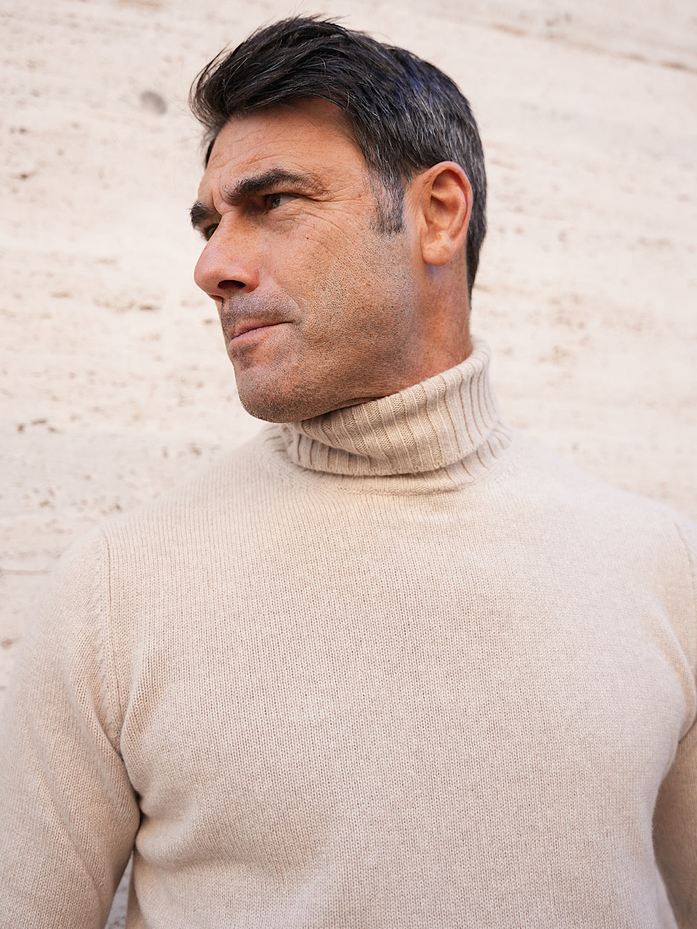 Guarino Dolcevita Cashmere Corsehair beige - Guarino Store