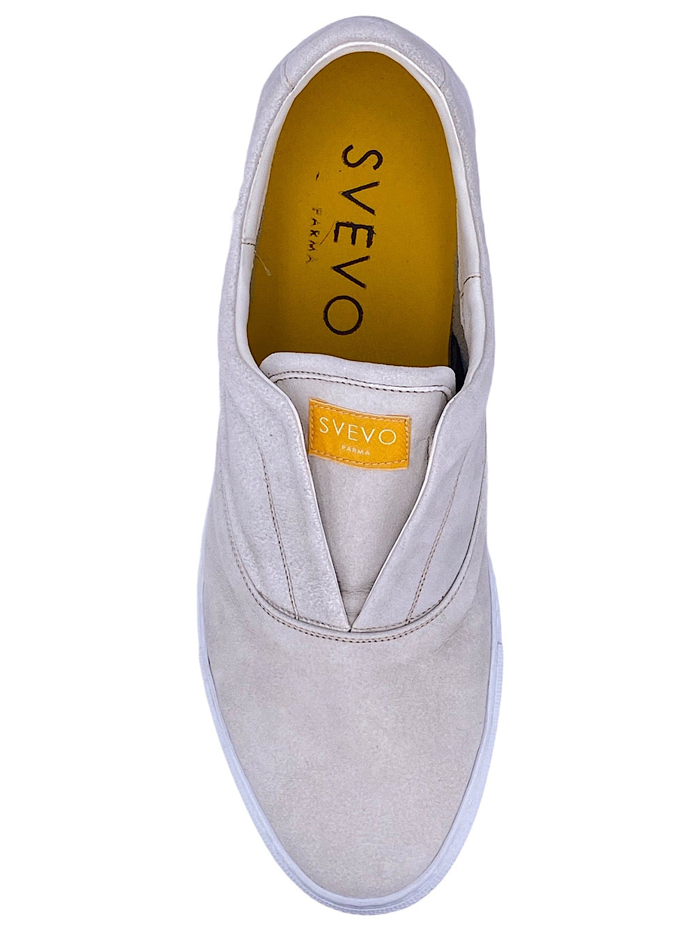 Svevo sneaker slip on suede bianco - Guarino Store