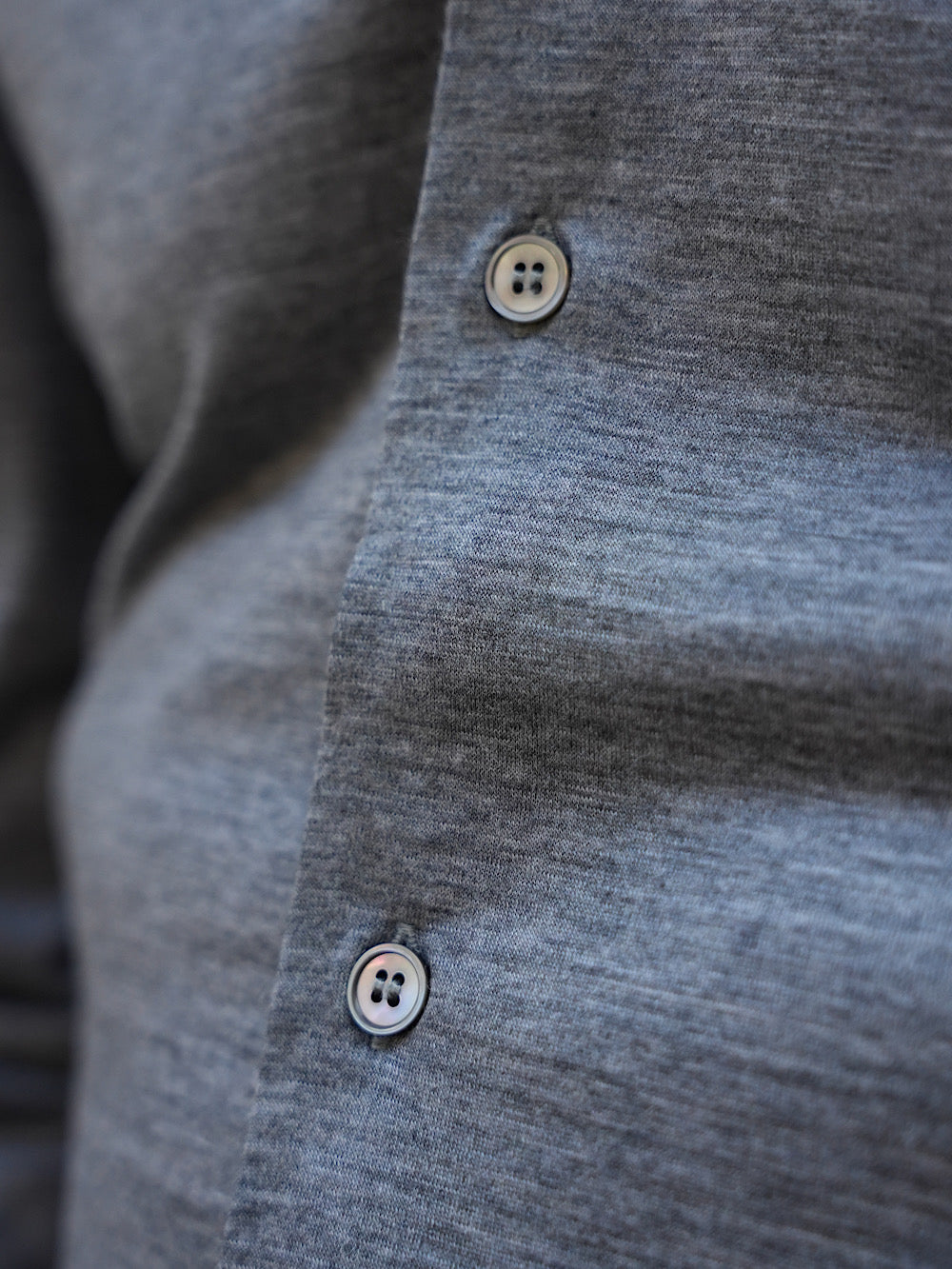 Camicia Thomas in Jersey di Lana grigia - Guarino Store