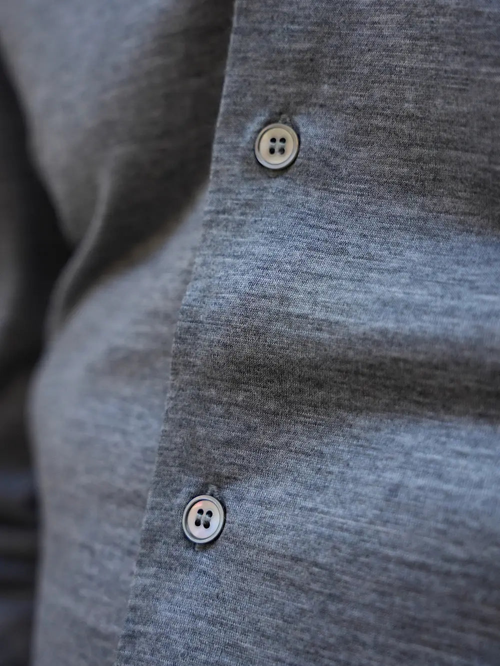 Camicia Thomas in Jersey di Lana grigia - Guarino Store