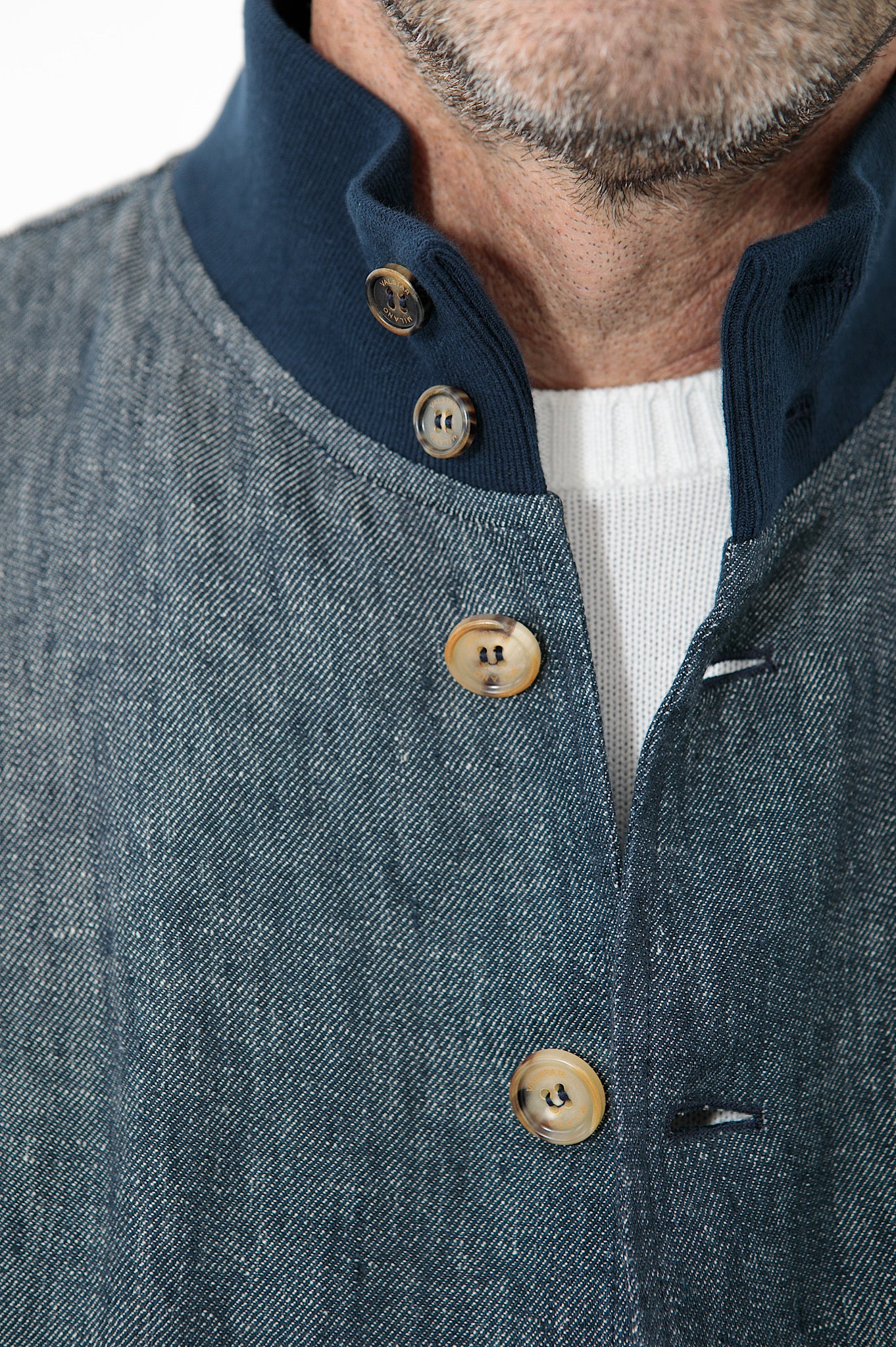 VALSTAR Giubbino Denim Lino Limited Edition Blu - Guarino Store