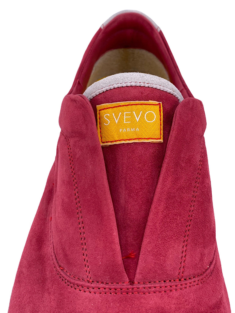 Svevo sneaker slip on suede rossa - Guarino Store