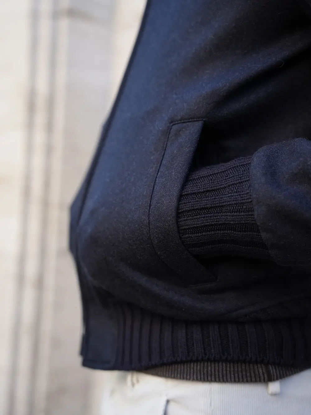 Mandelli Giubbino in cashmere con cappuccio staccabile - Guarino Store