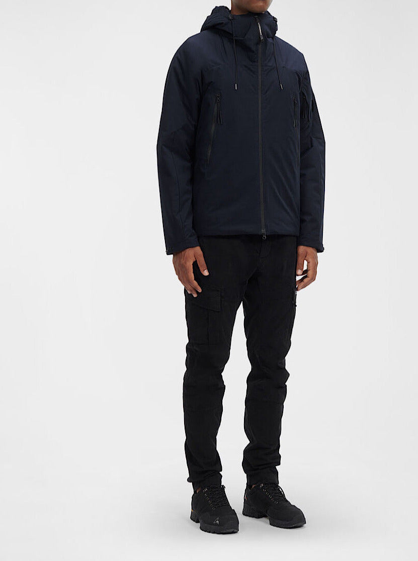 Giacca imbottita blu navy con cappuccio - Guarino Store