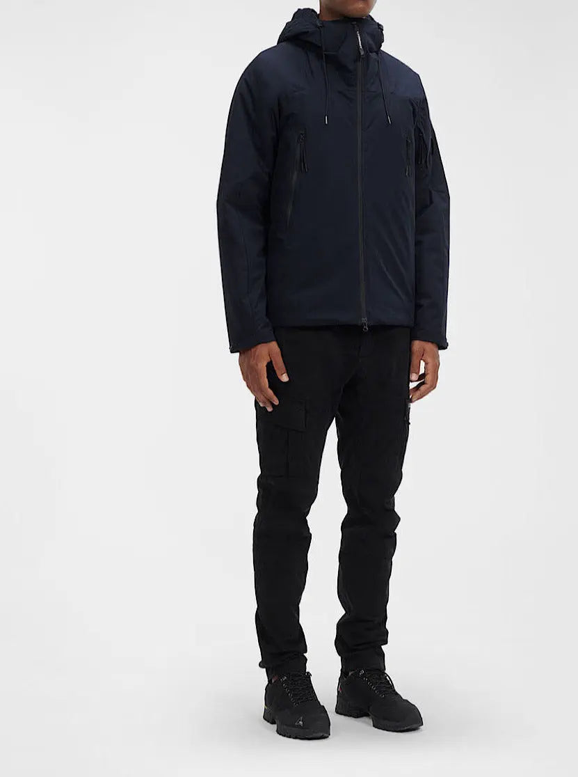 Giacca imbottita blu navy con cappuccio - Guarino Store