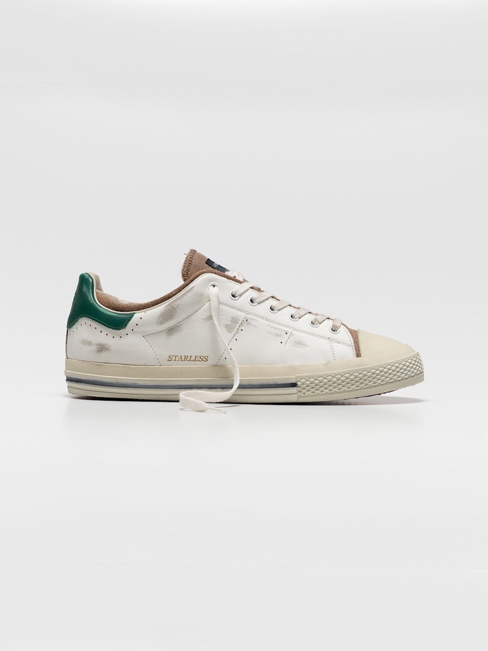 Sneaker Starless bianca e verde - Guarino Store
