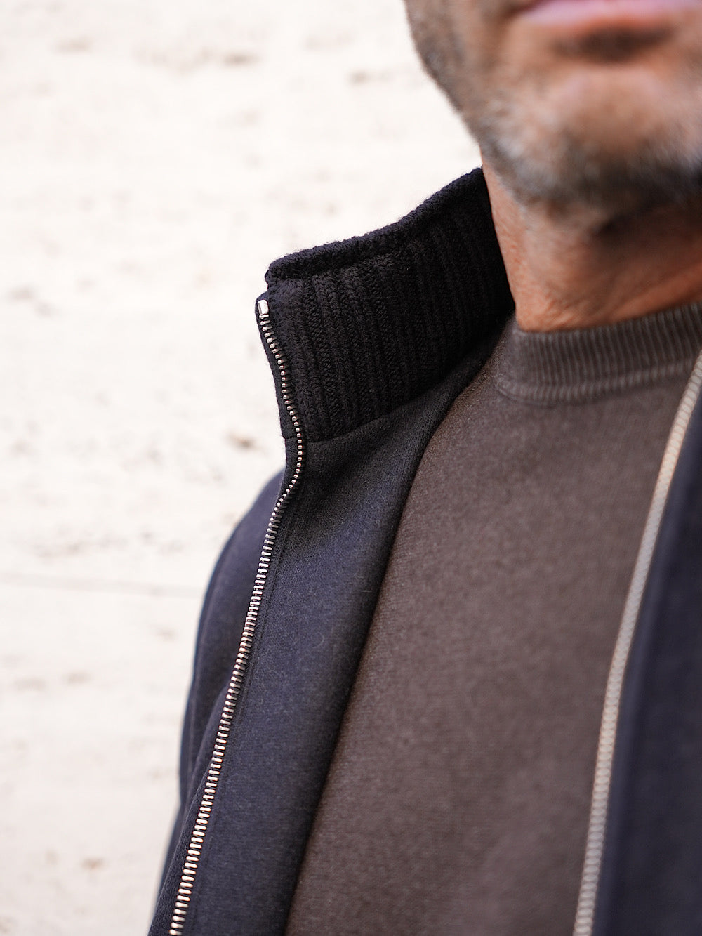 Mandelli Giubbino in cashmere con cappuccio staccabile - Guarino Store