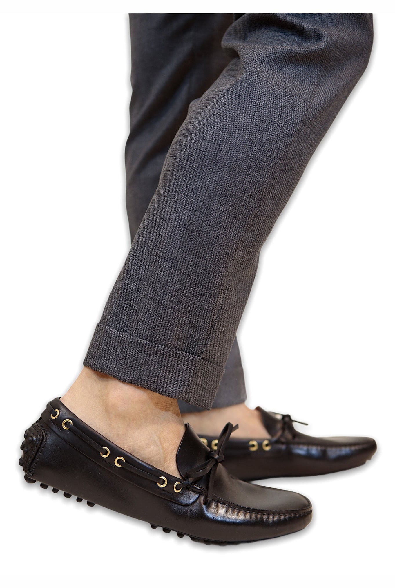 CAR SHOE Mocassino in Pelle Nera - Guarino Store