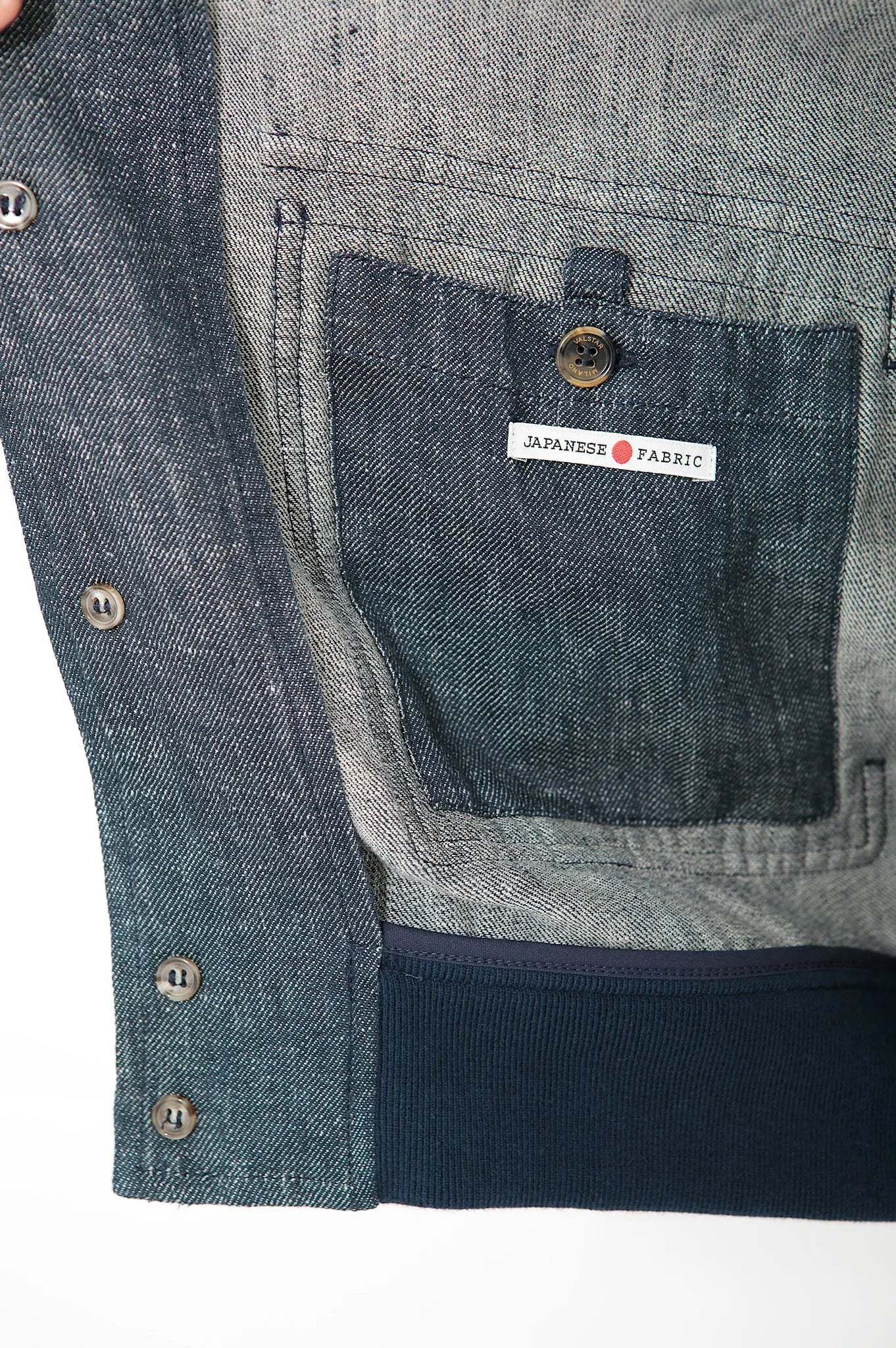 VALSTAR Giubbino Denim Lino Limited Edition Blu - Guarino Store