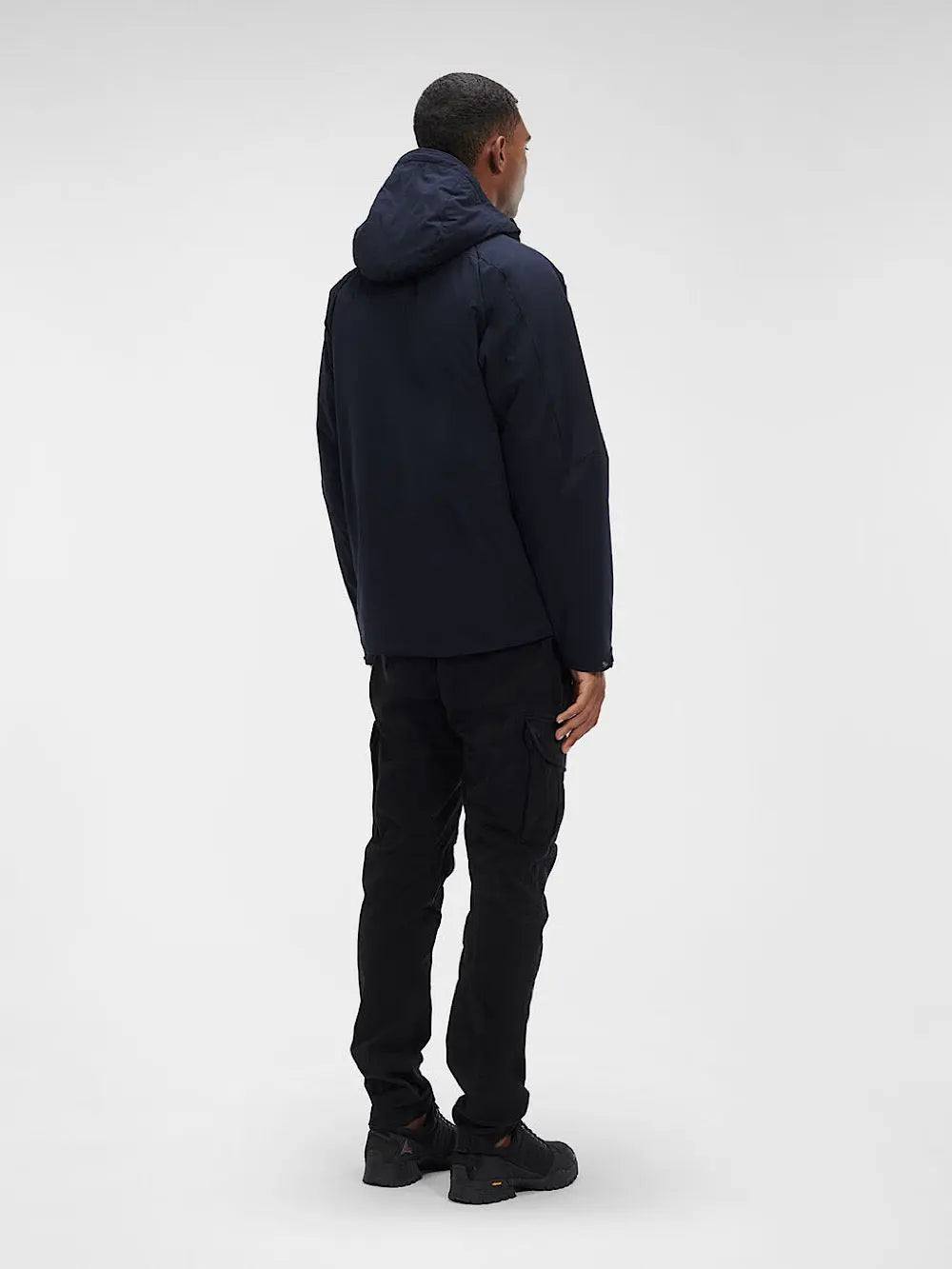 Giacca imbottita blu navy con cappuccio - Guarino Store