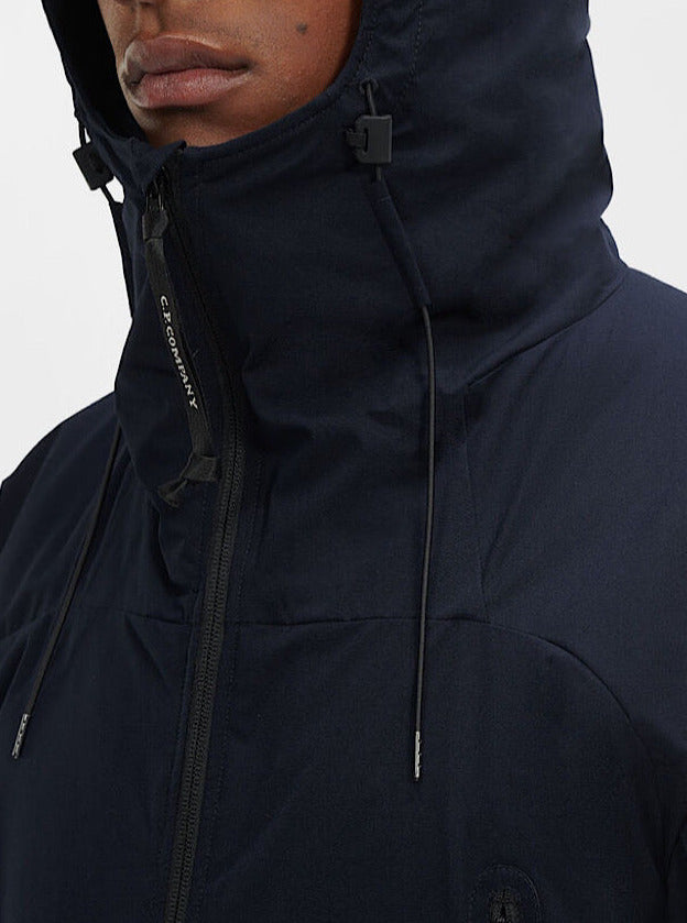 Giacca imbottita blu navy con cappuccio - Guarino Store