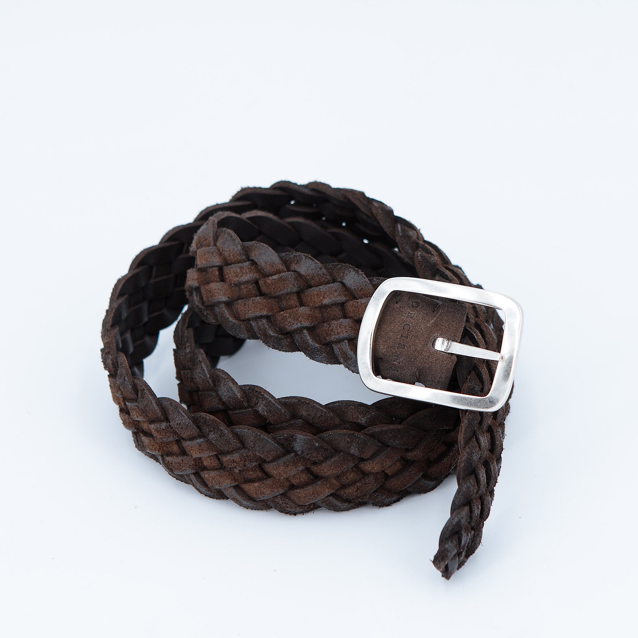 Cintura reversibile a treccia testa di moro - Guarino Store