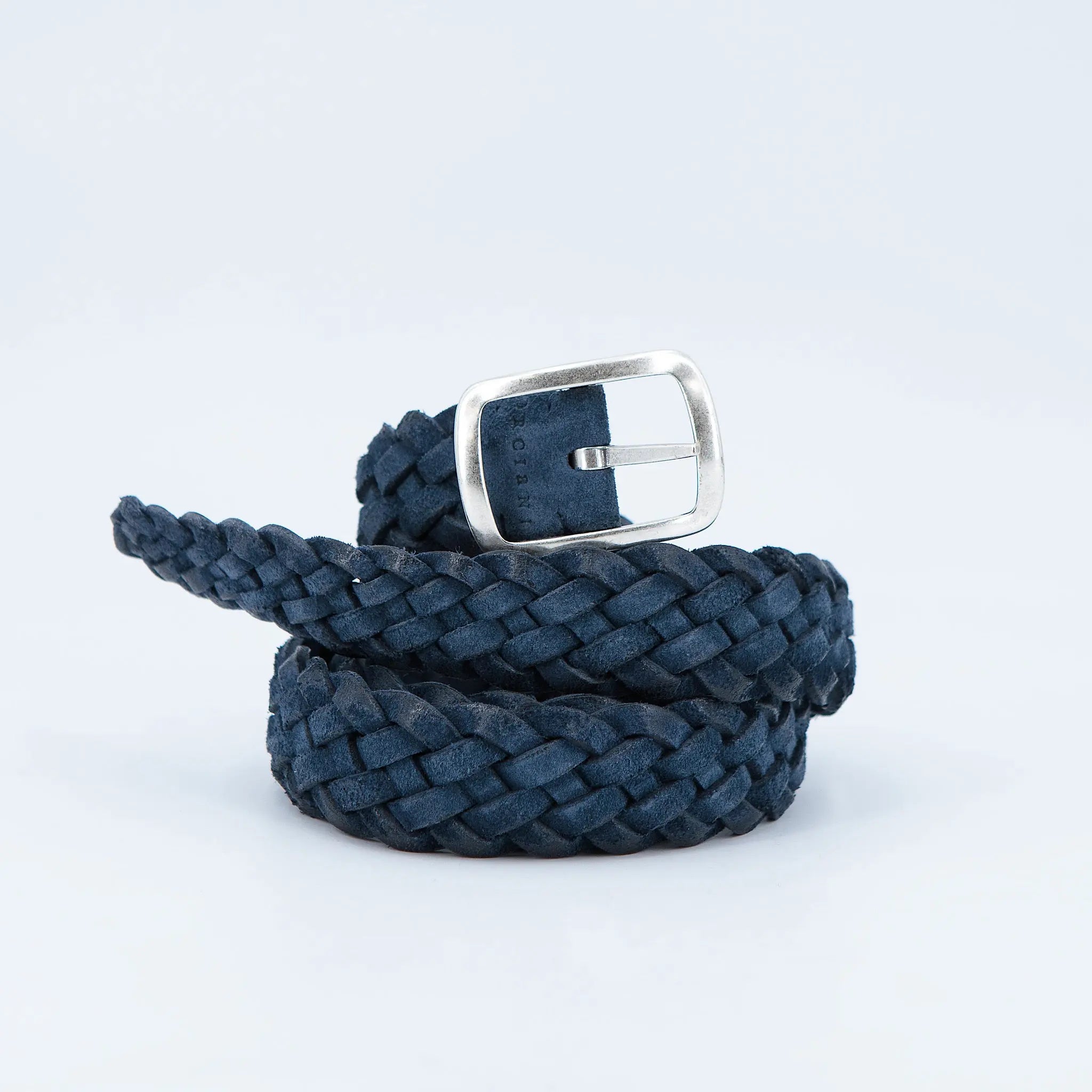 Cintura reversibile a treccia blu - Guarino Store