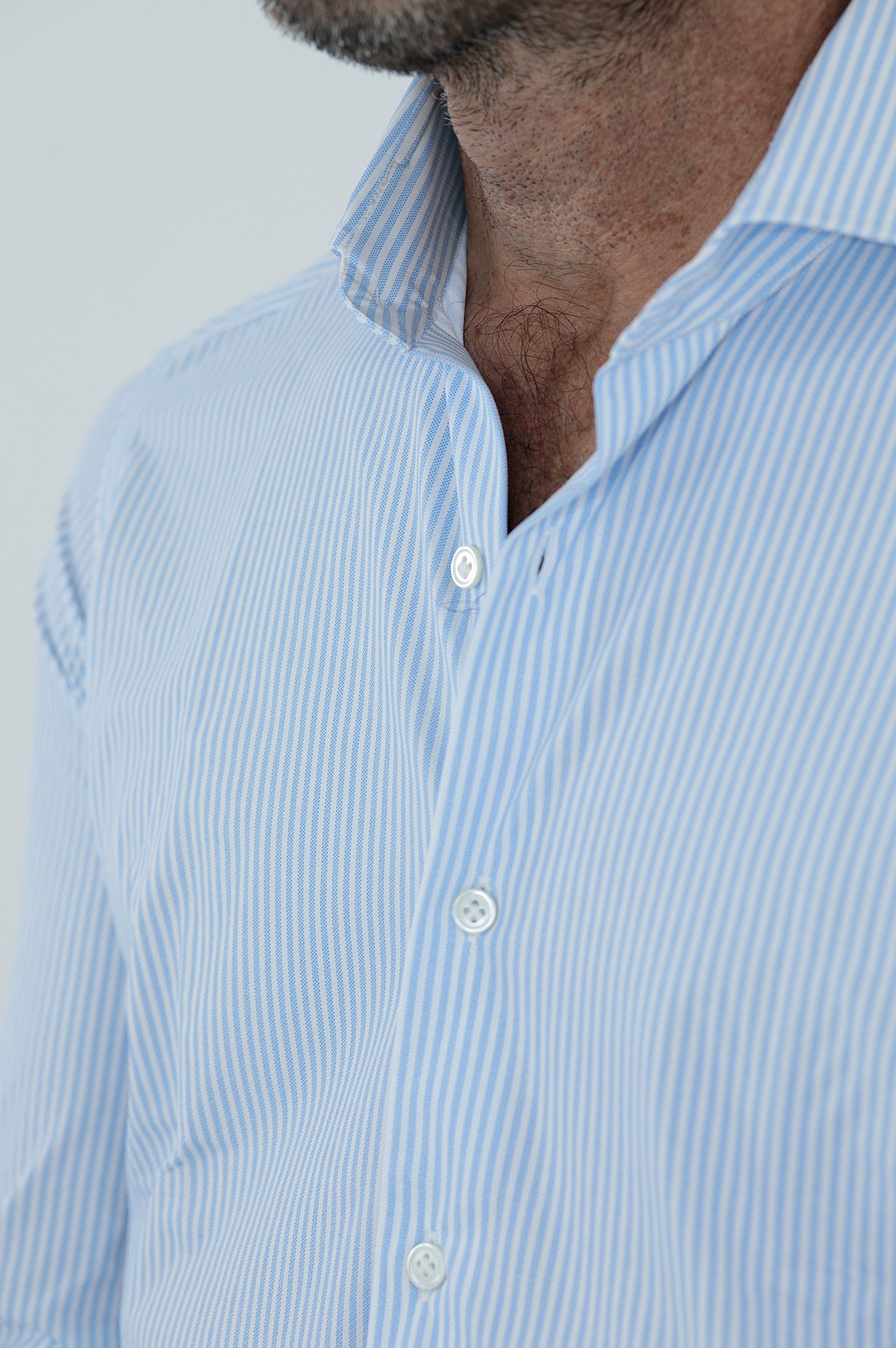 FFF Camicia Active High Tech Stretch Righe Celesti - Guarino Store