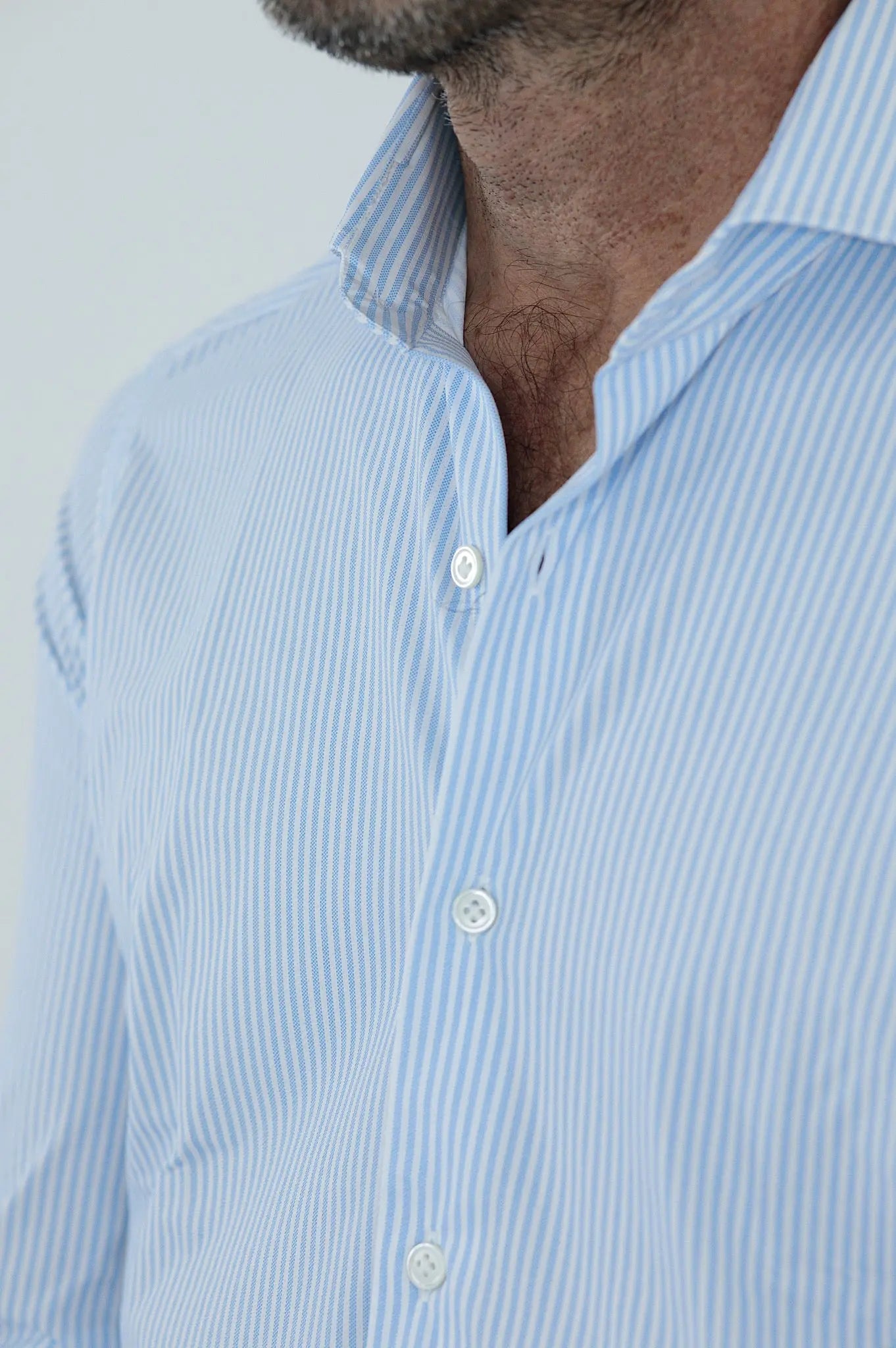 FFF Camicia Active High Tech Stretch Righe Celesti - Guarino Store